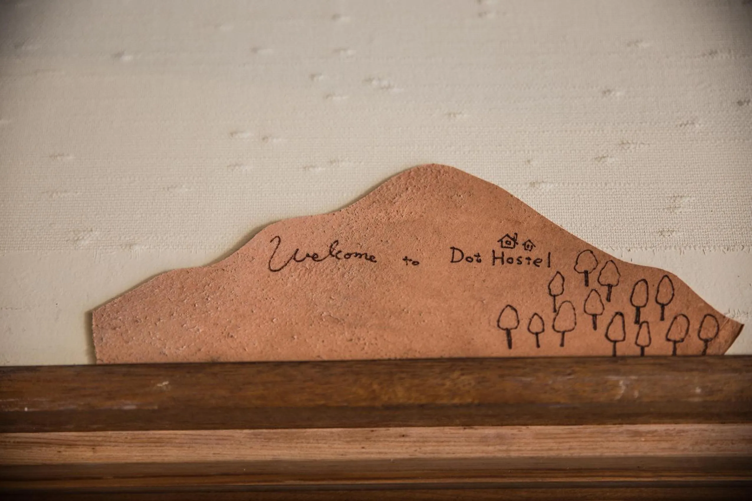 Decorative detail in Dot Hostel Nagano