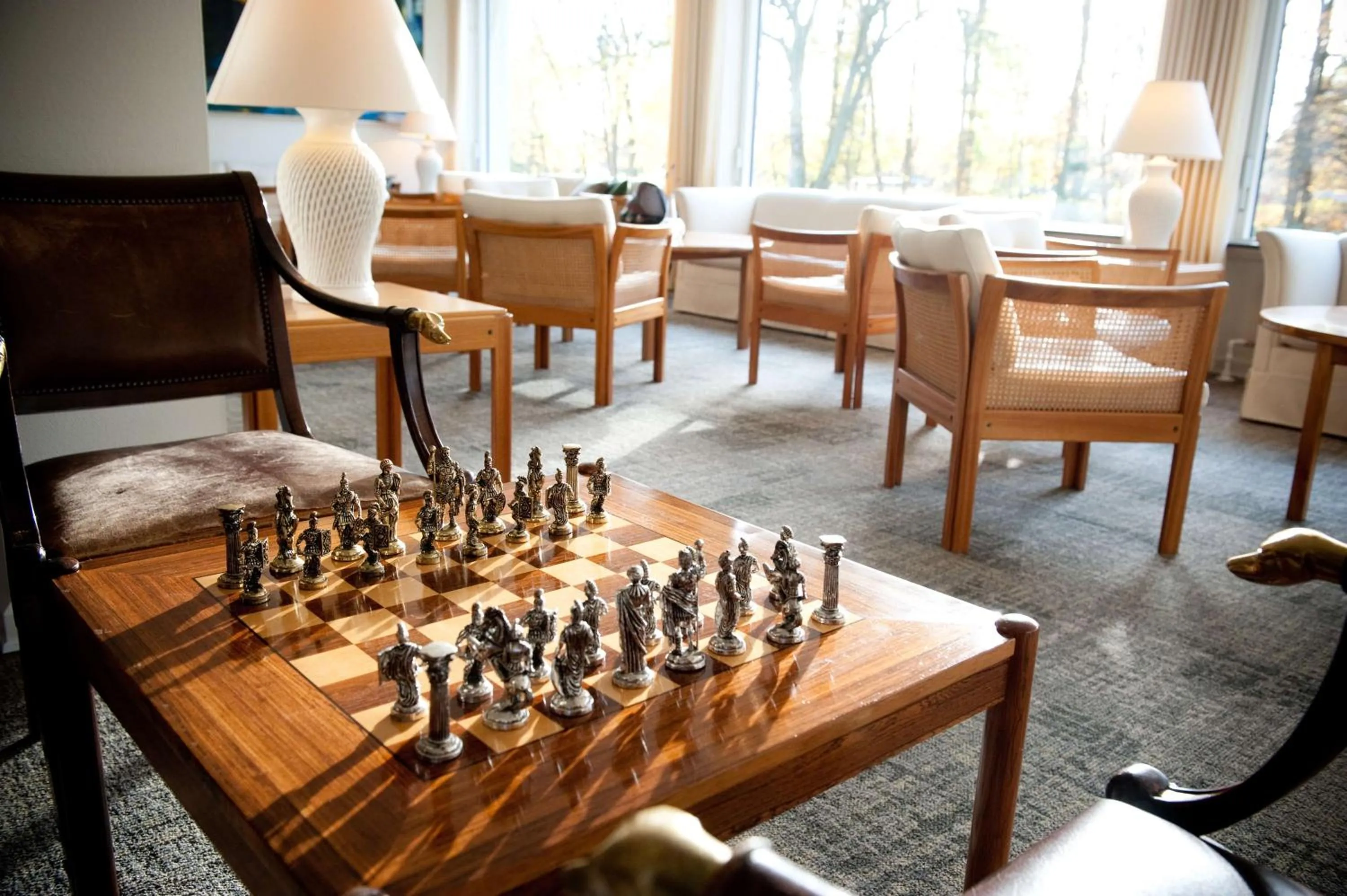 Lobby or reception in Gl Skovridergaard