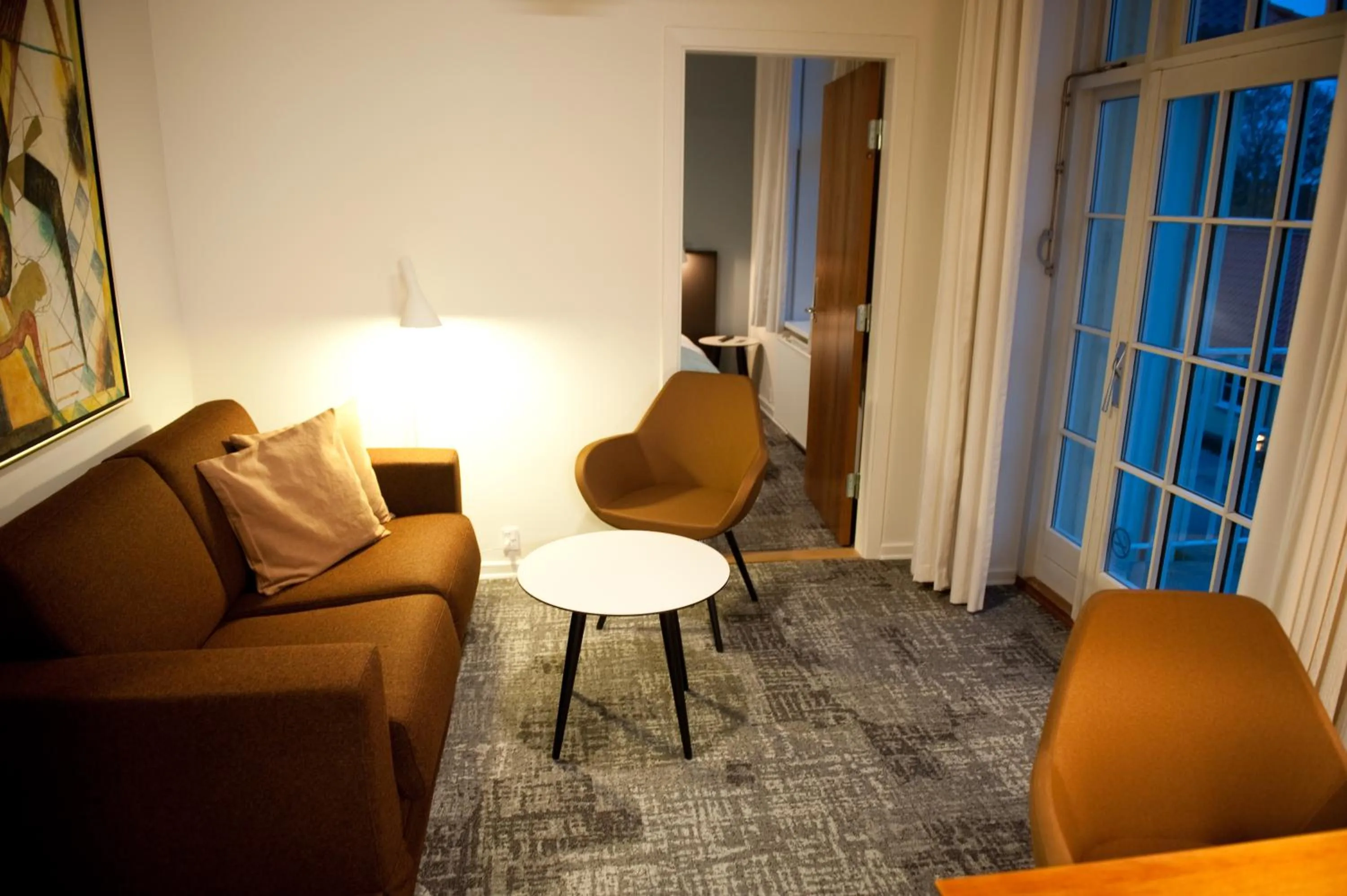 Living room in Gl Skovridergaard