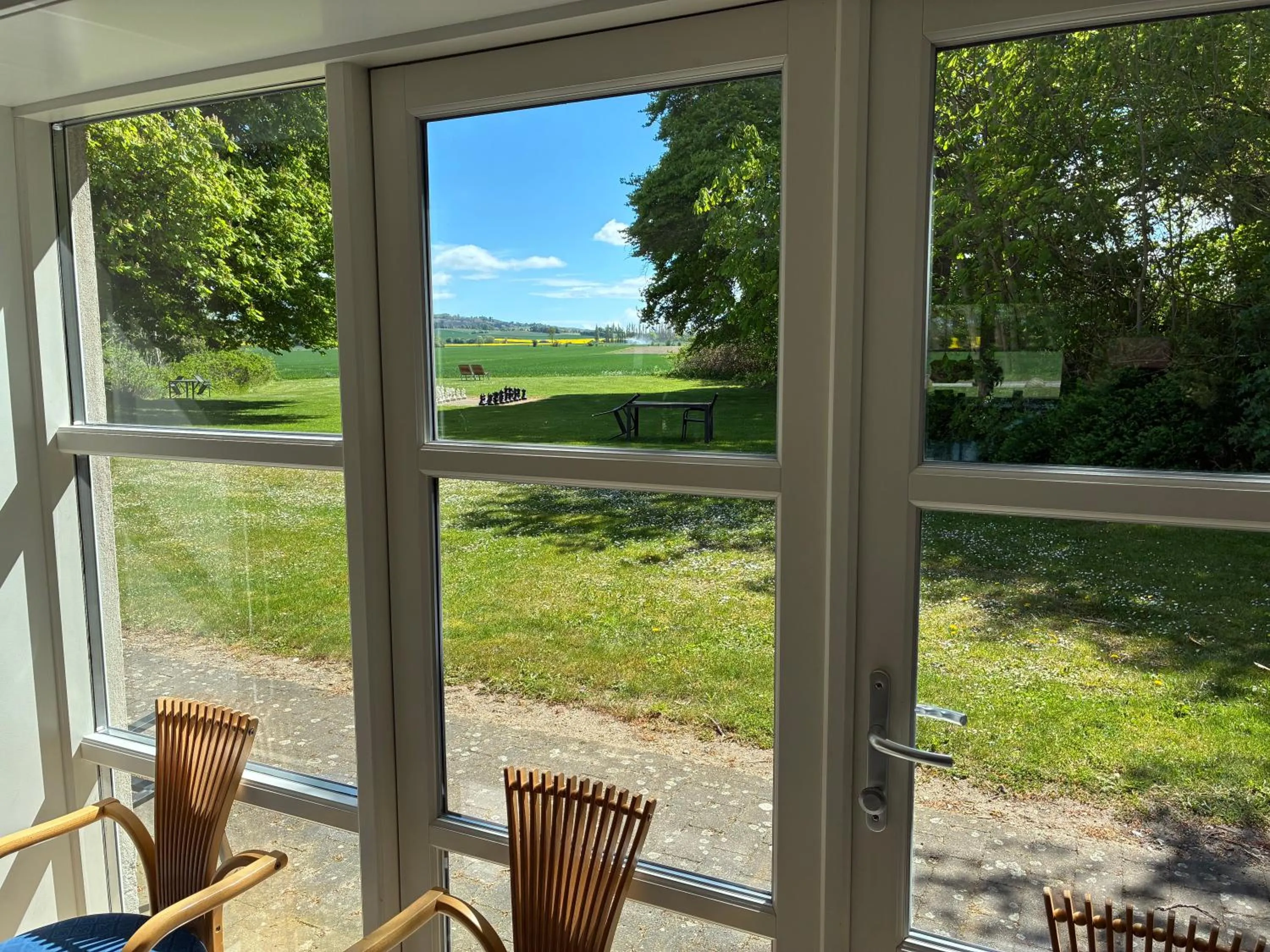 Garden view in Tiendegaarden Møns Klint