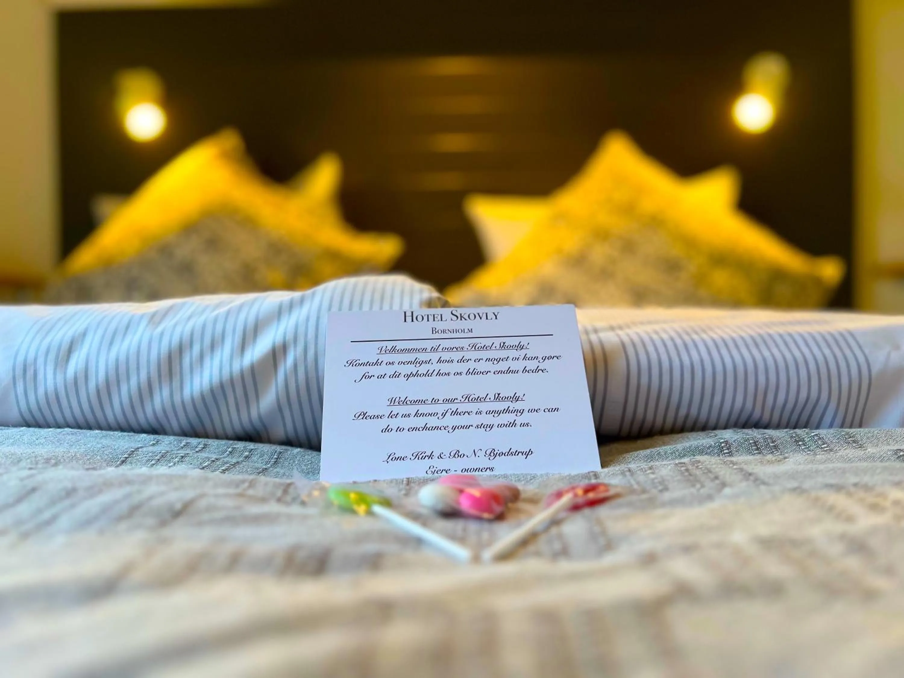 Bedroom, Bed in Hotel Skovly