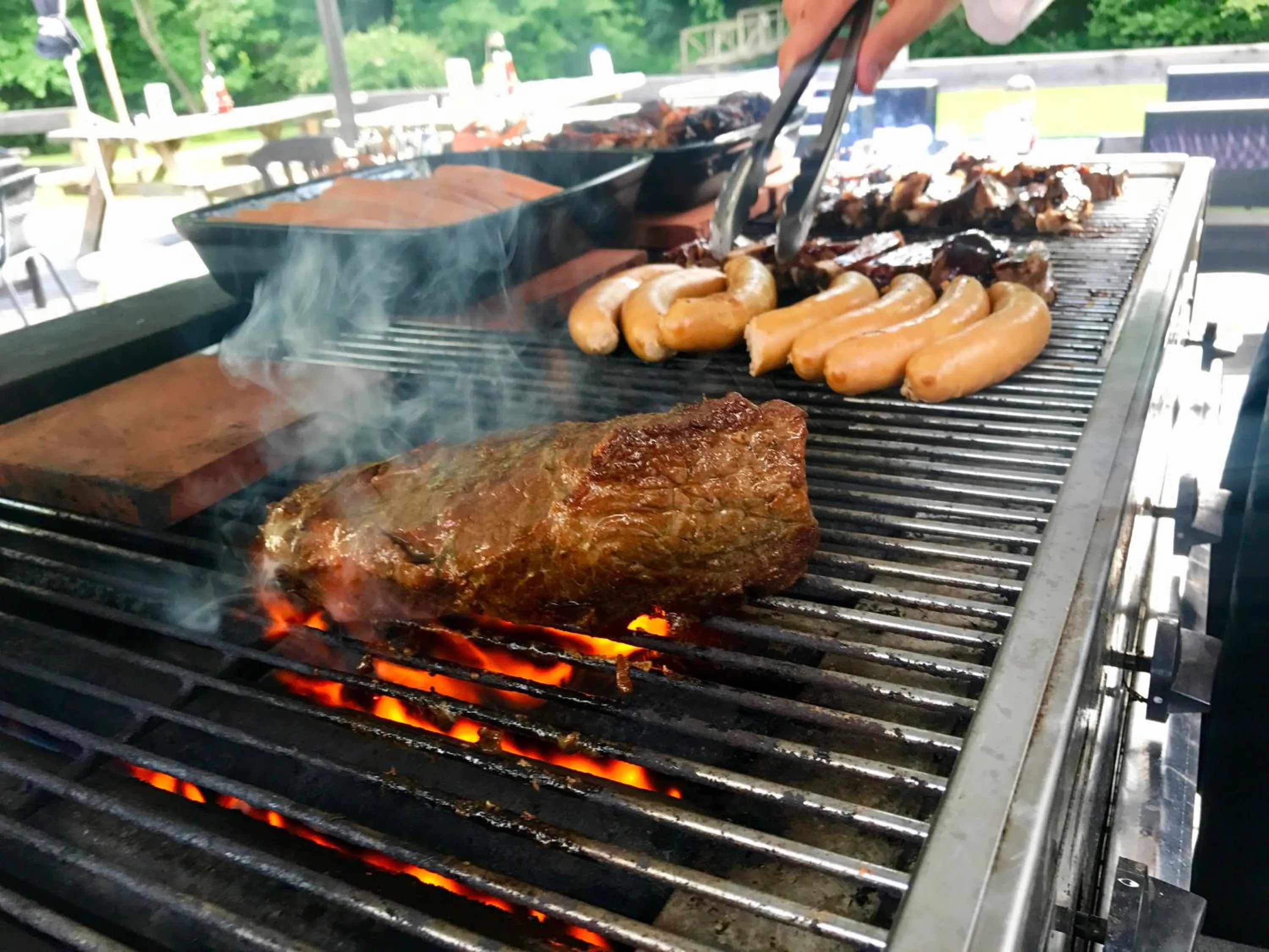 BBQ facilities in Hotel Skovly
