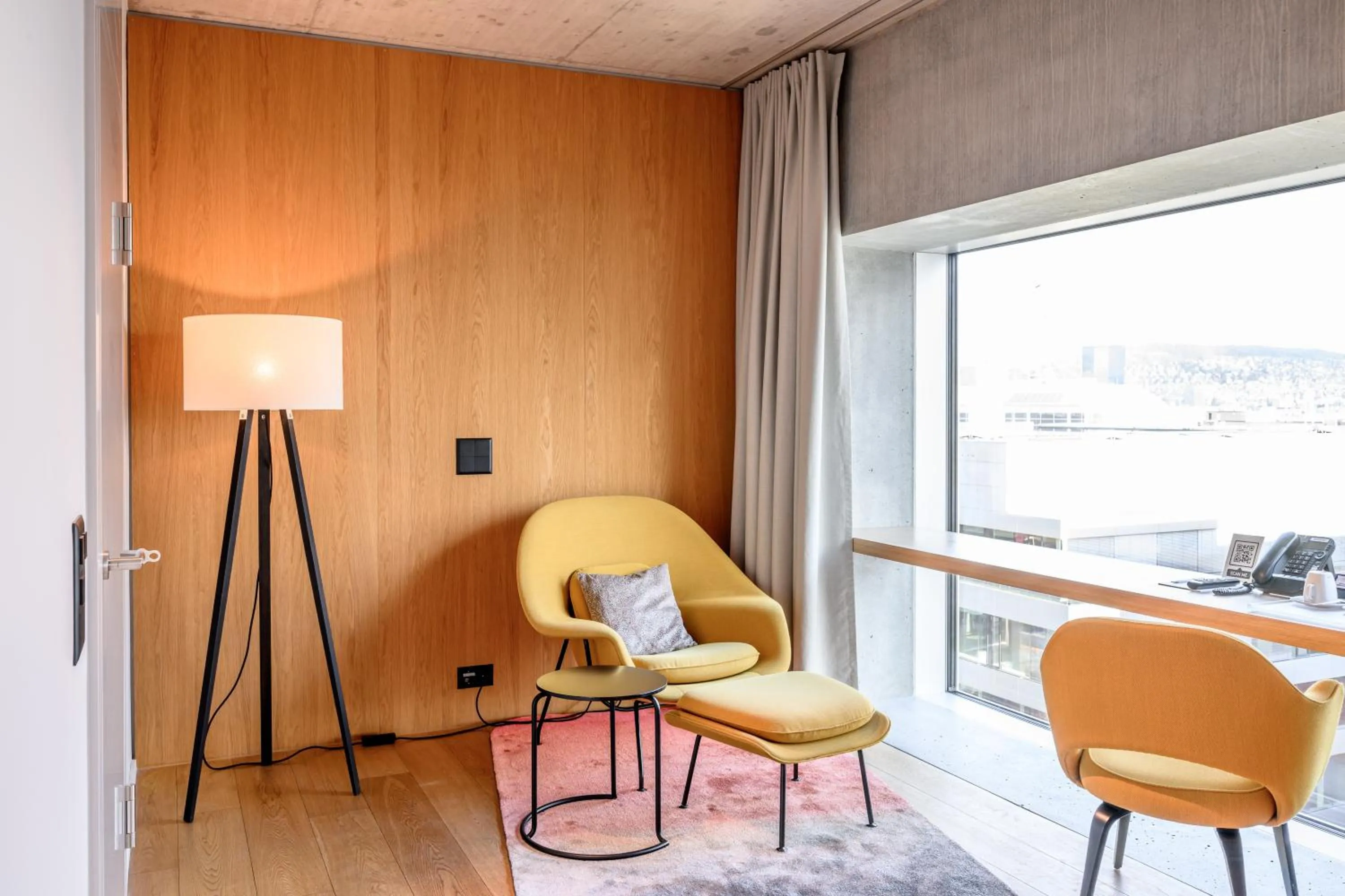 Seating area in Placid Hotel Design & Lifestyle Zurich