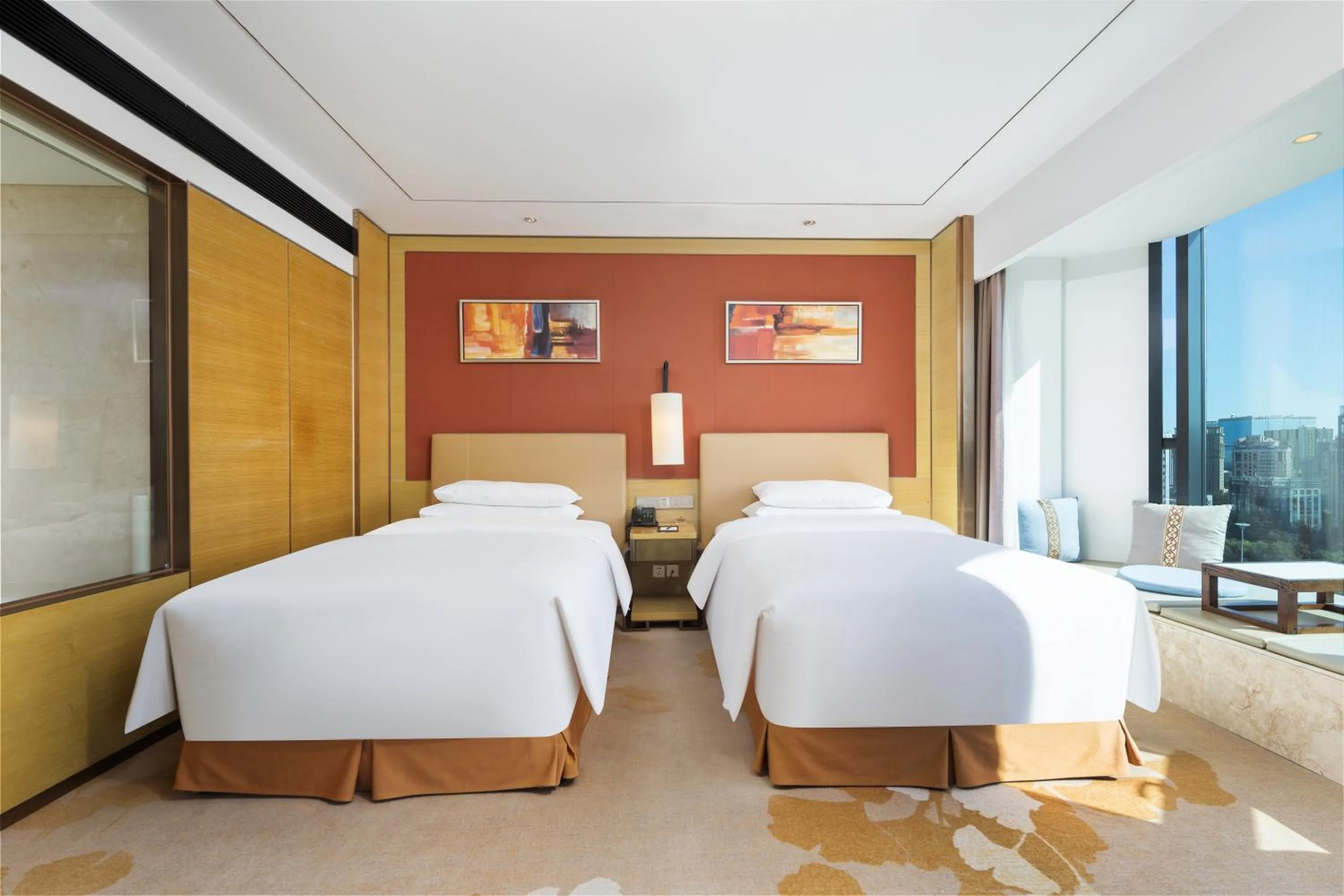 Bed in Grand Metropark Hotel Beijing