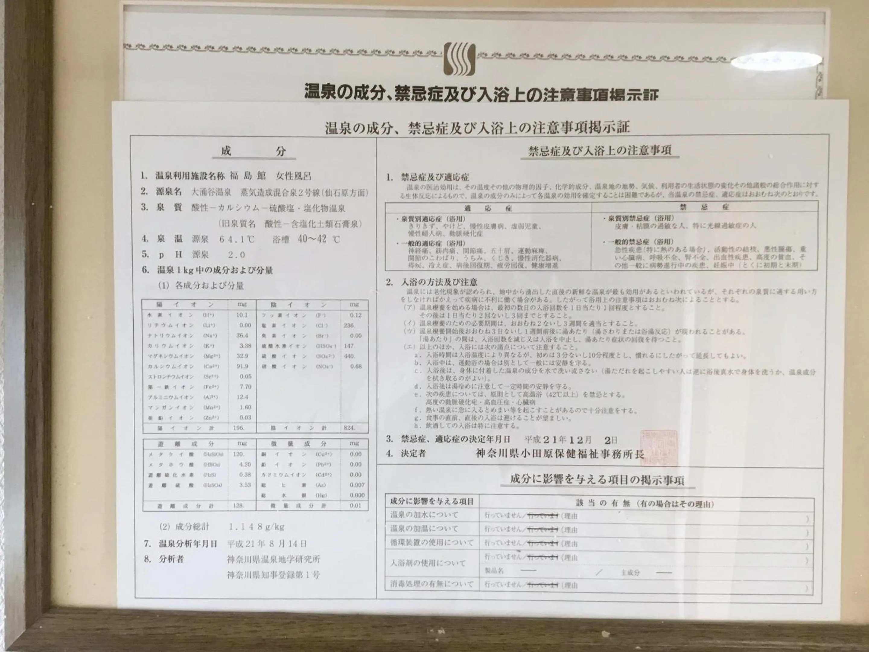 Hot Spring Bath in Fukushimakan