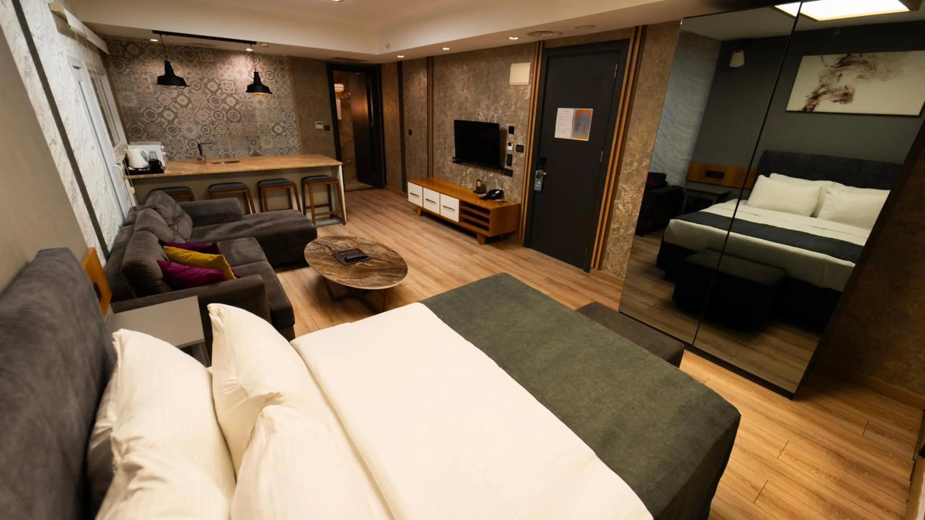 Bed in Mas Suites Nisantasi