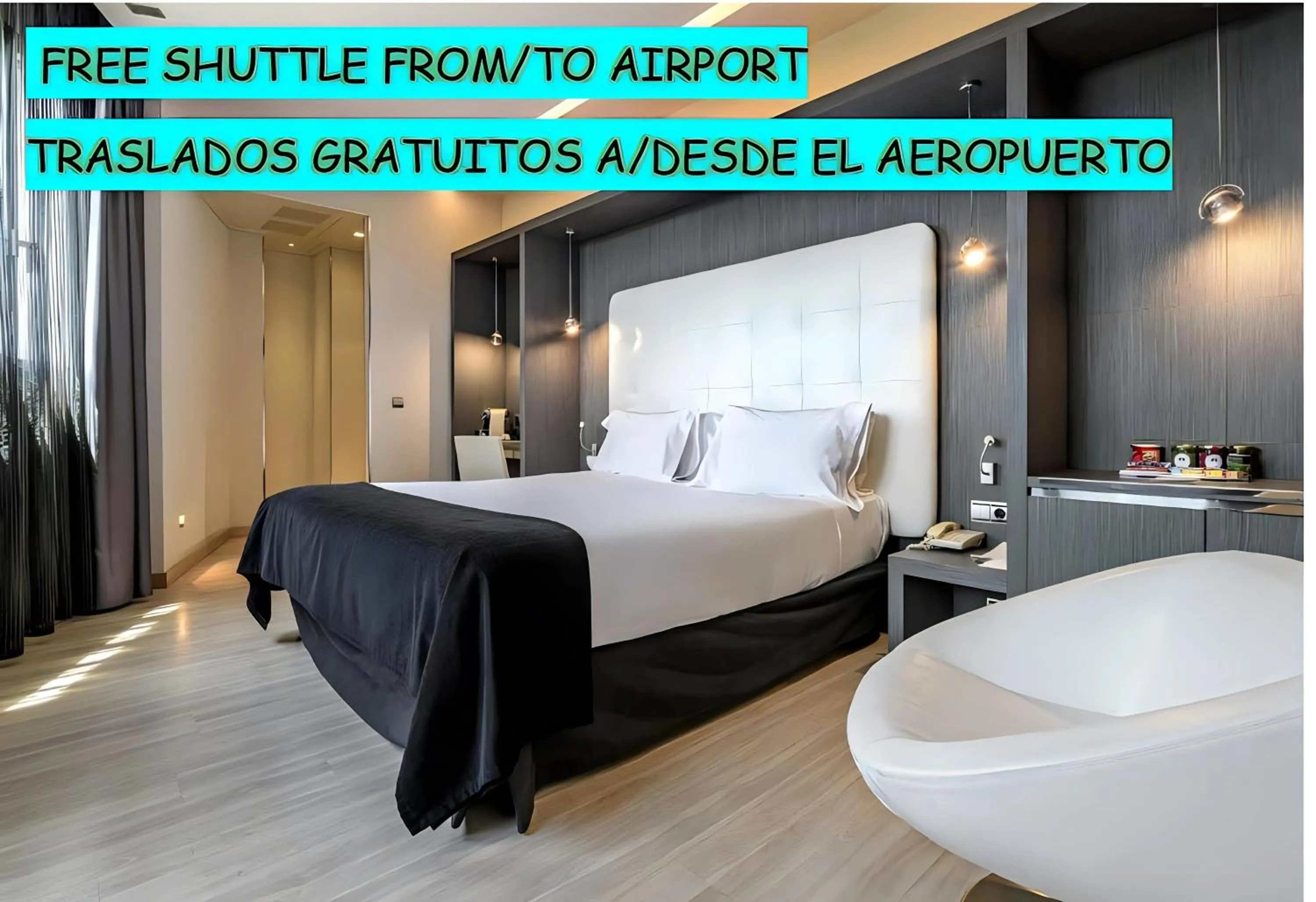 Bed in Hotel Maydrit Airport