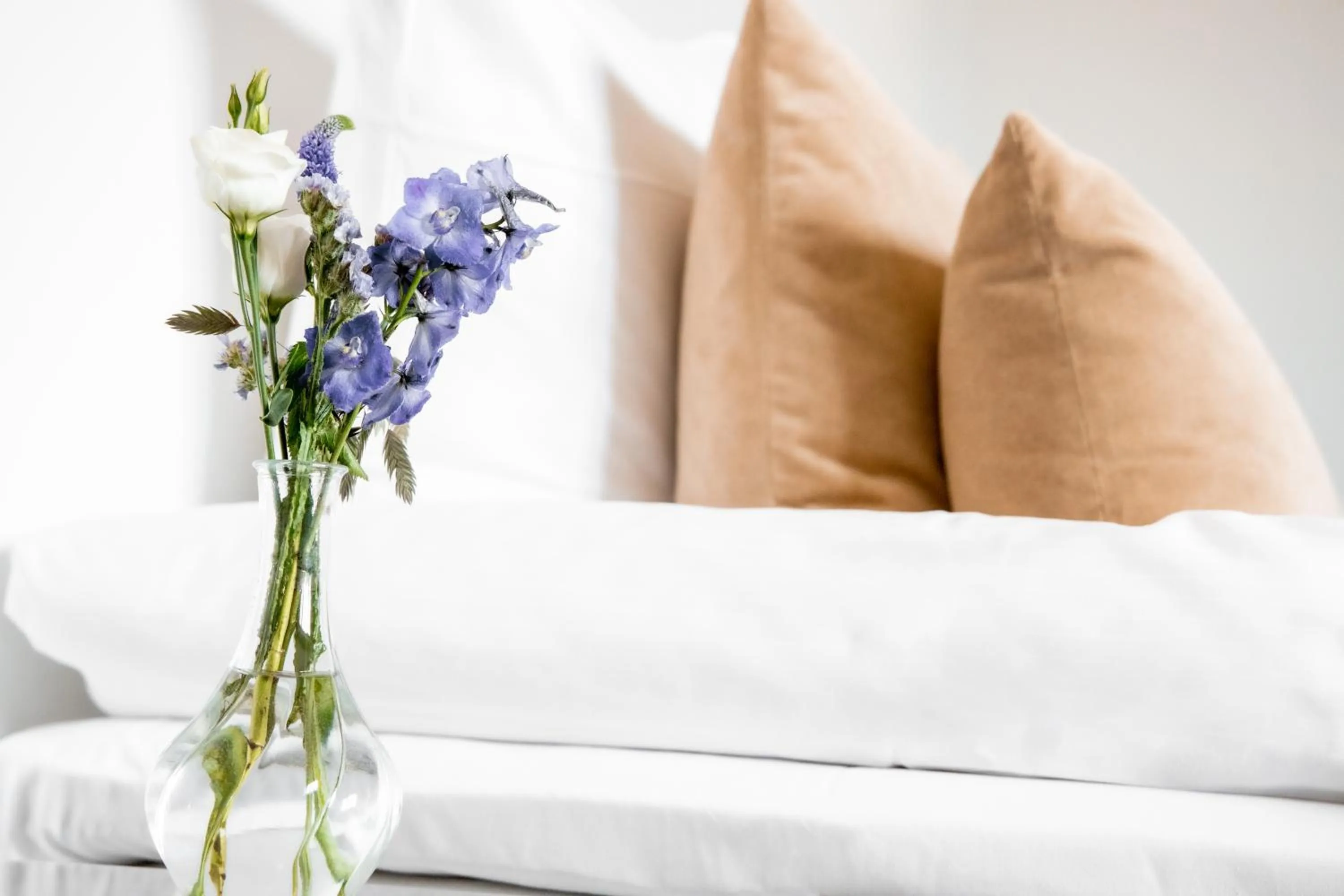 Decorative detail, Bed in Bernstorff Castle Hotel