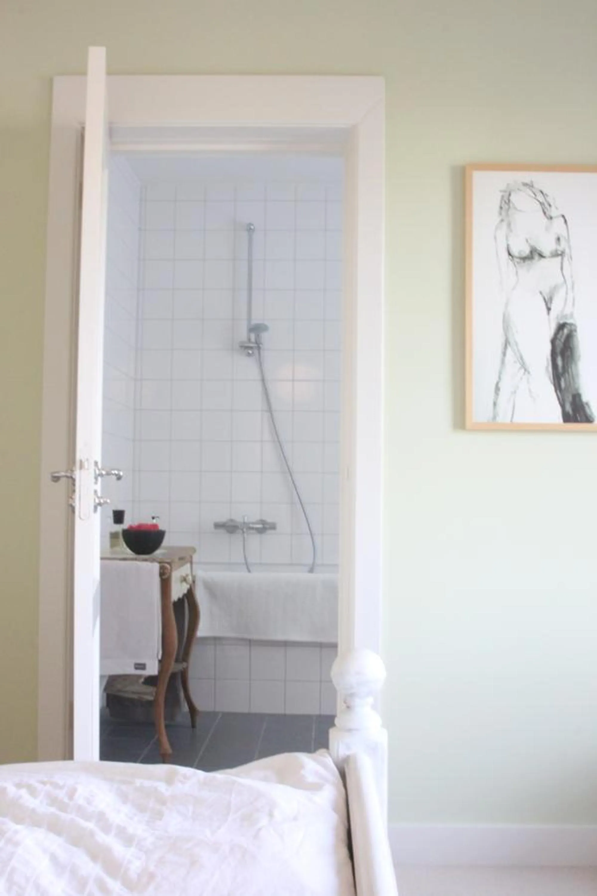 Bathroom, Bed in Proeverij de Azijnmakerij