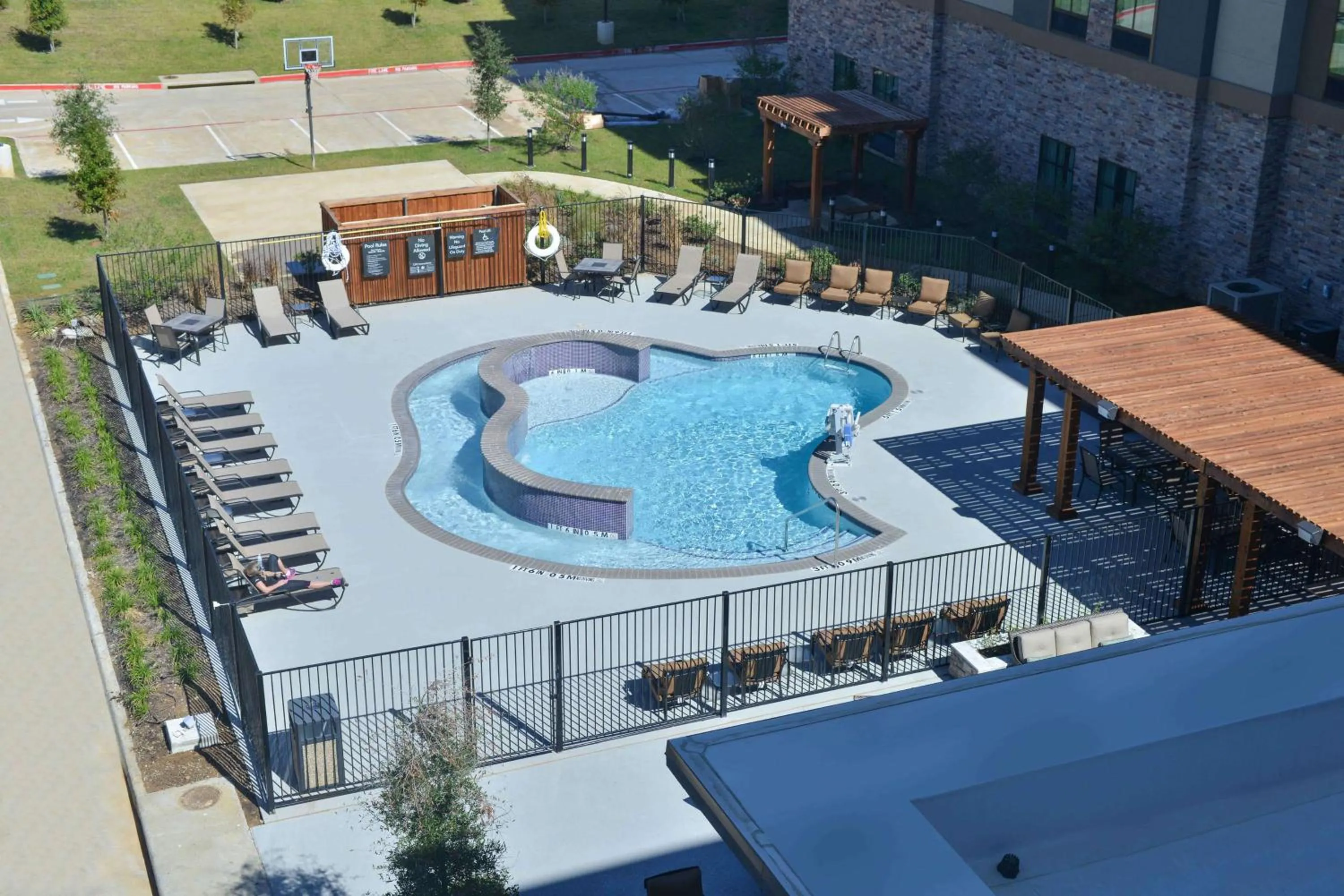 Pool view in Homewood Suites by Hilton Trophy Club Southlake