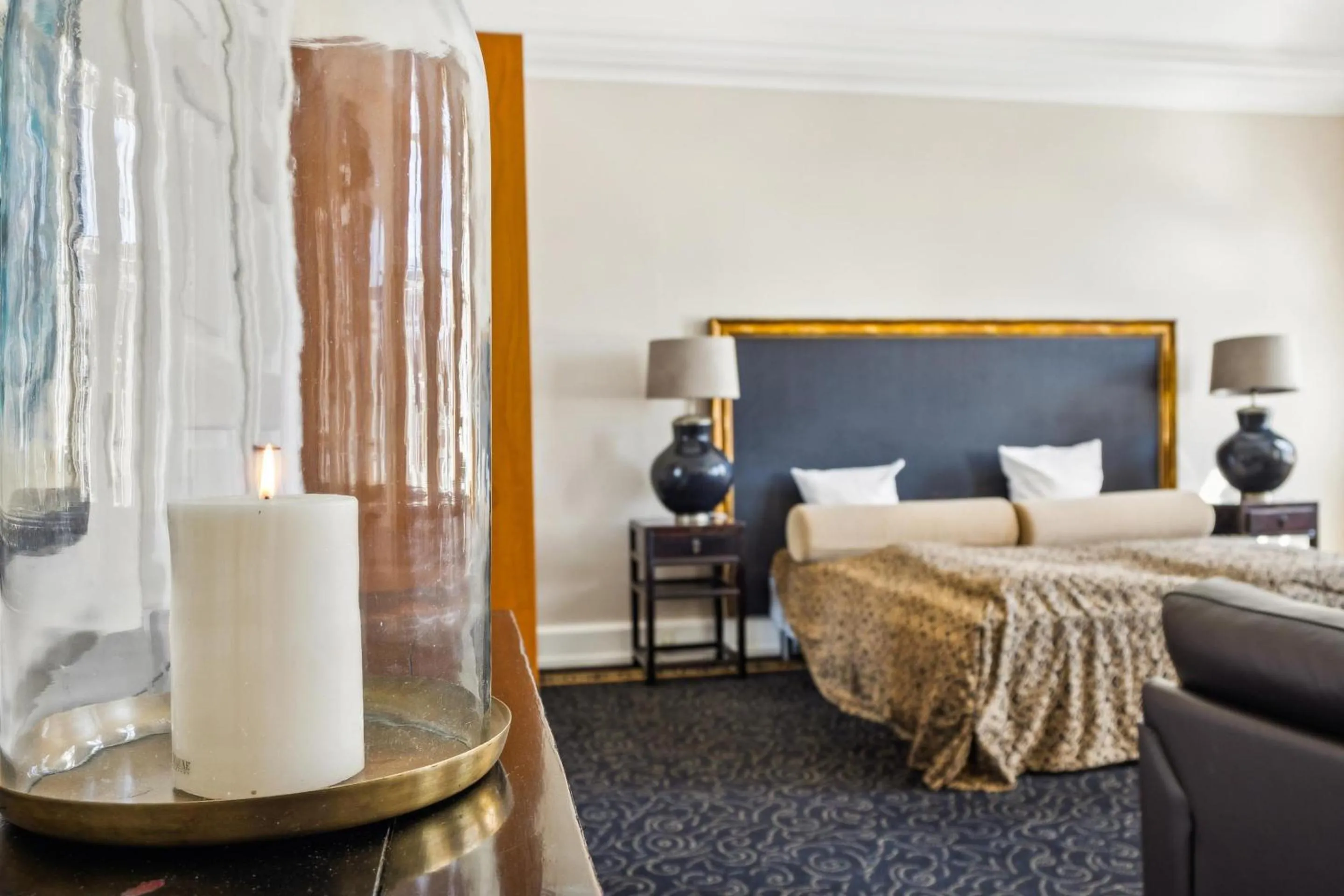 Bed in Hotel Ringkøbing