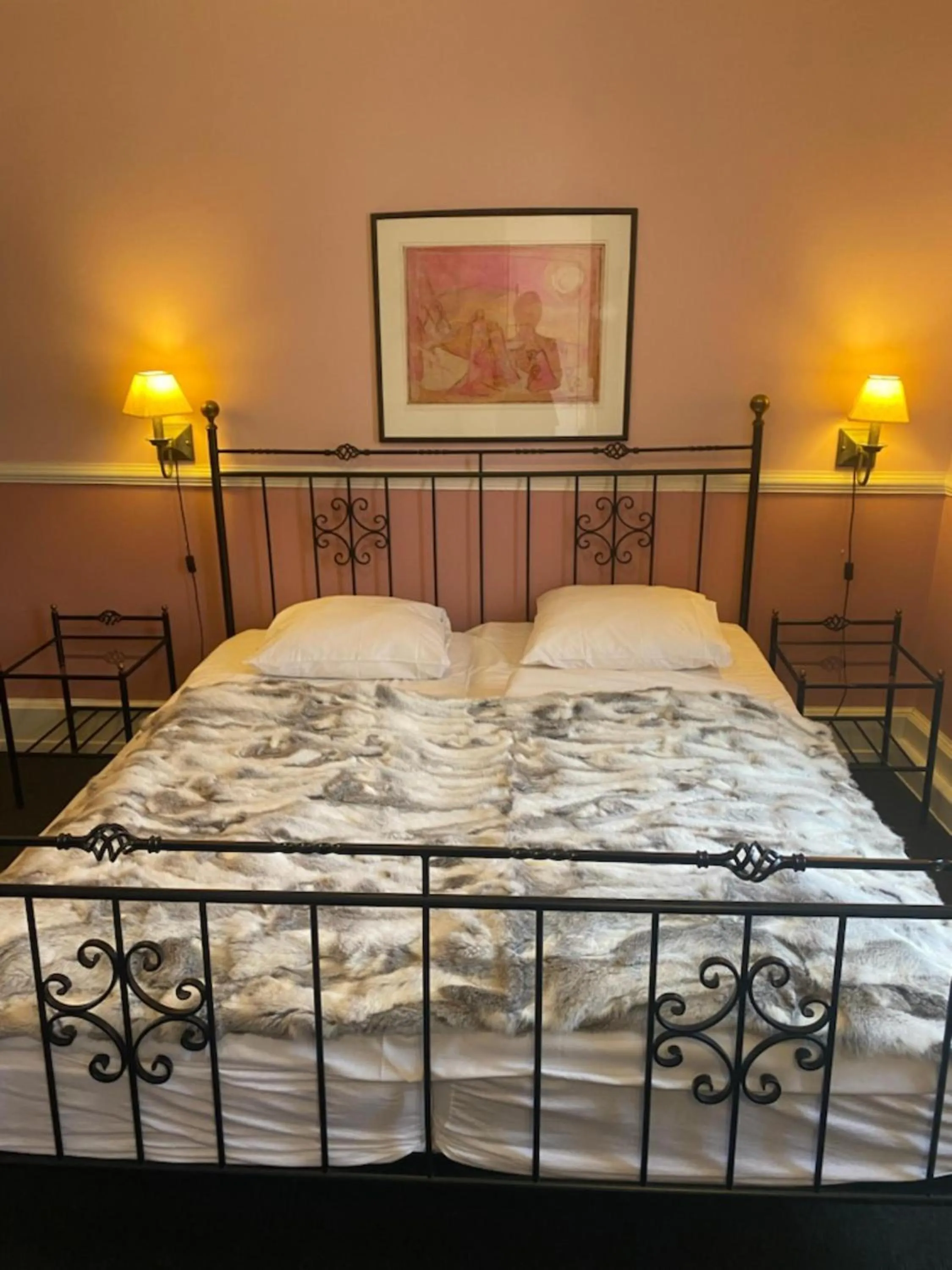 Bed in Hotel Ringkøbing