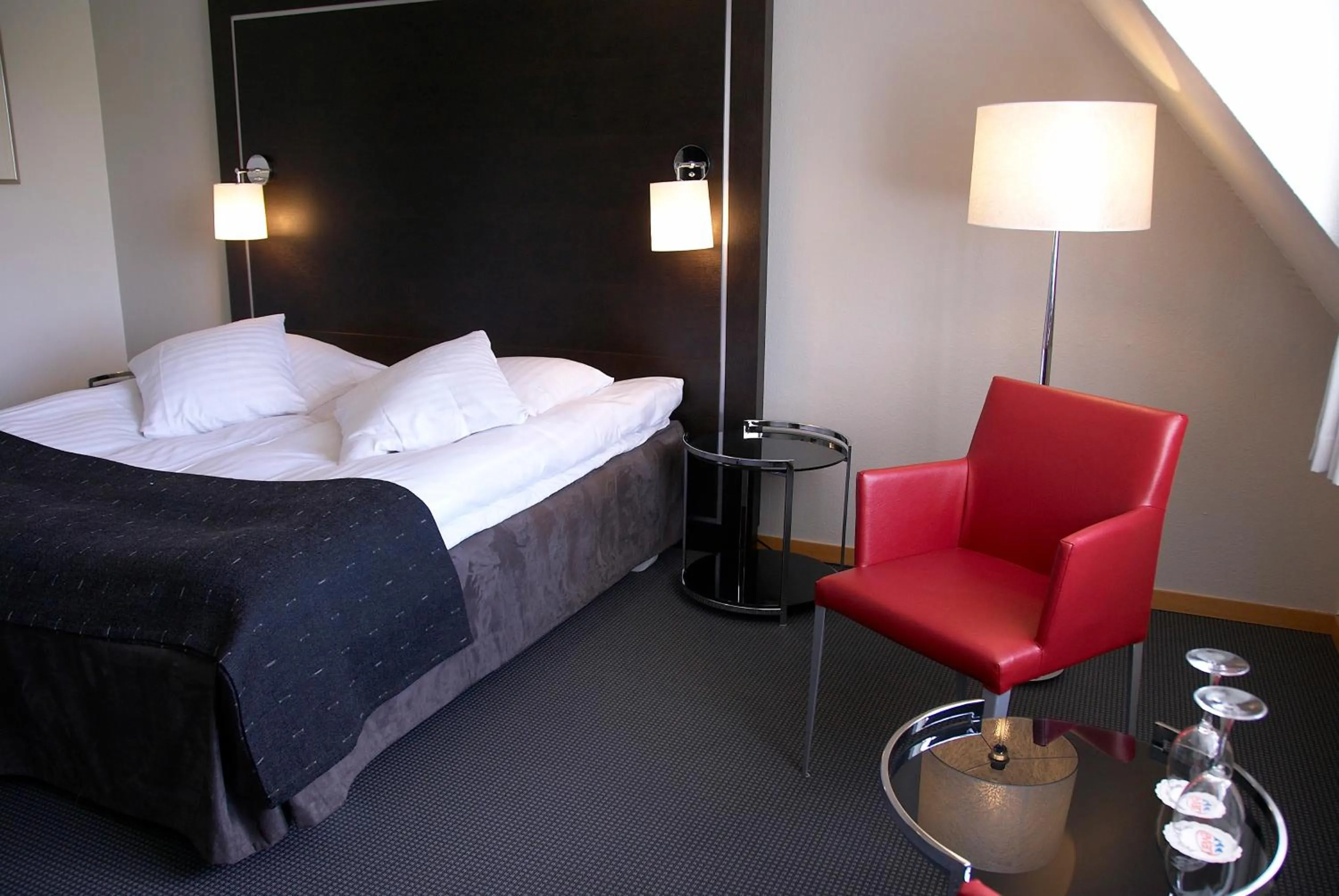 Bed in Hotel Sørup Herregaard