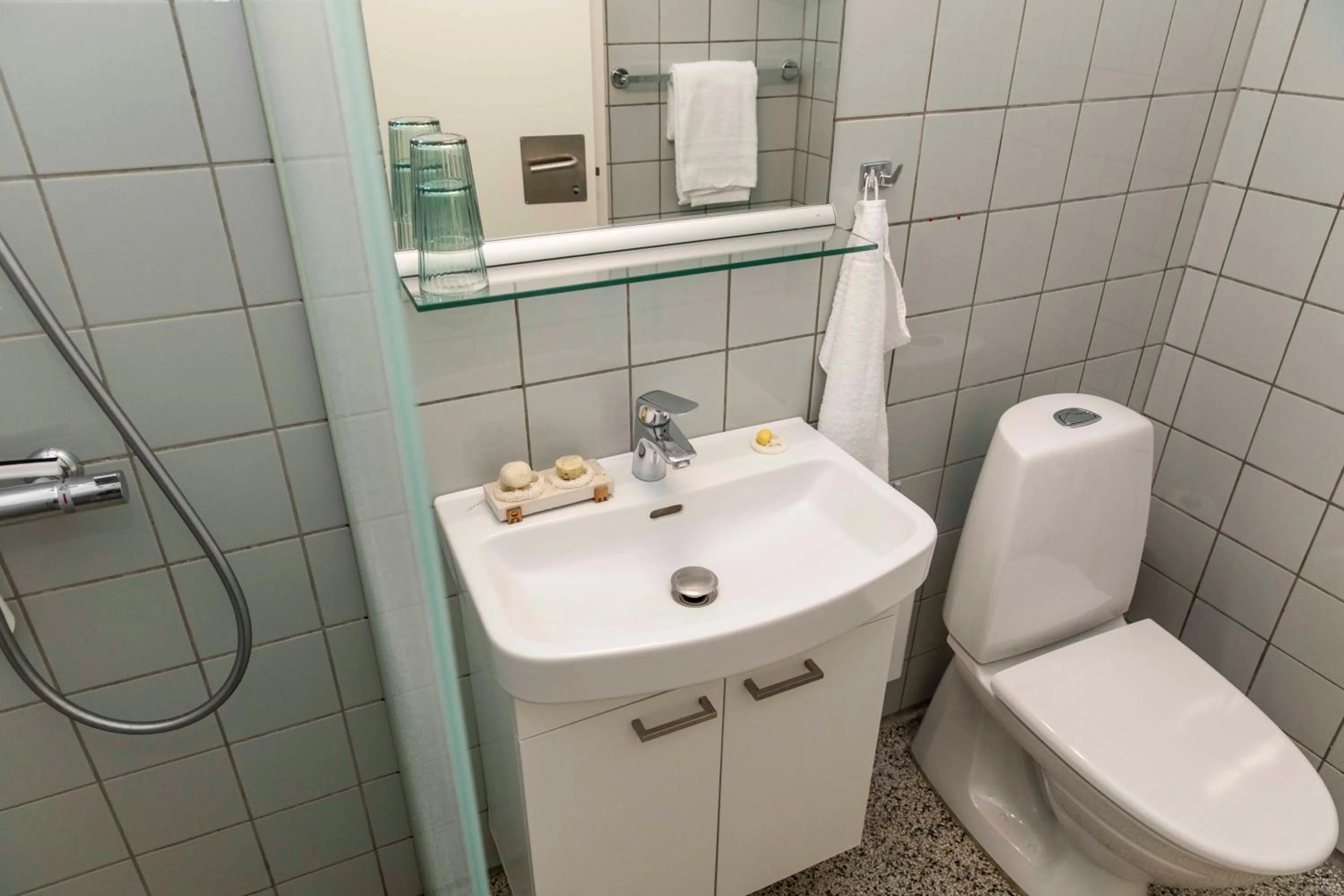 Shower in Hotel Toppen af Ebeltoft