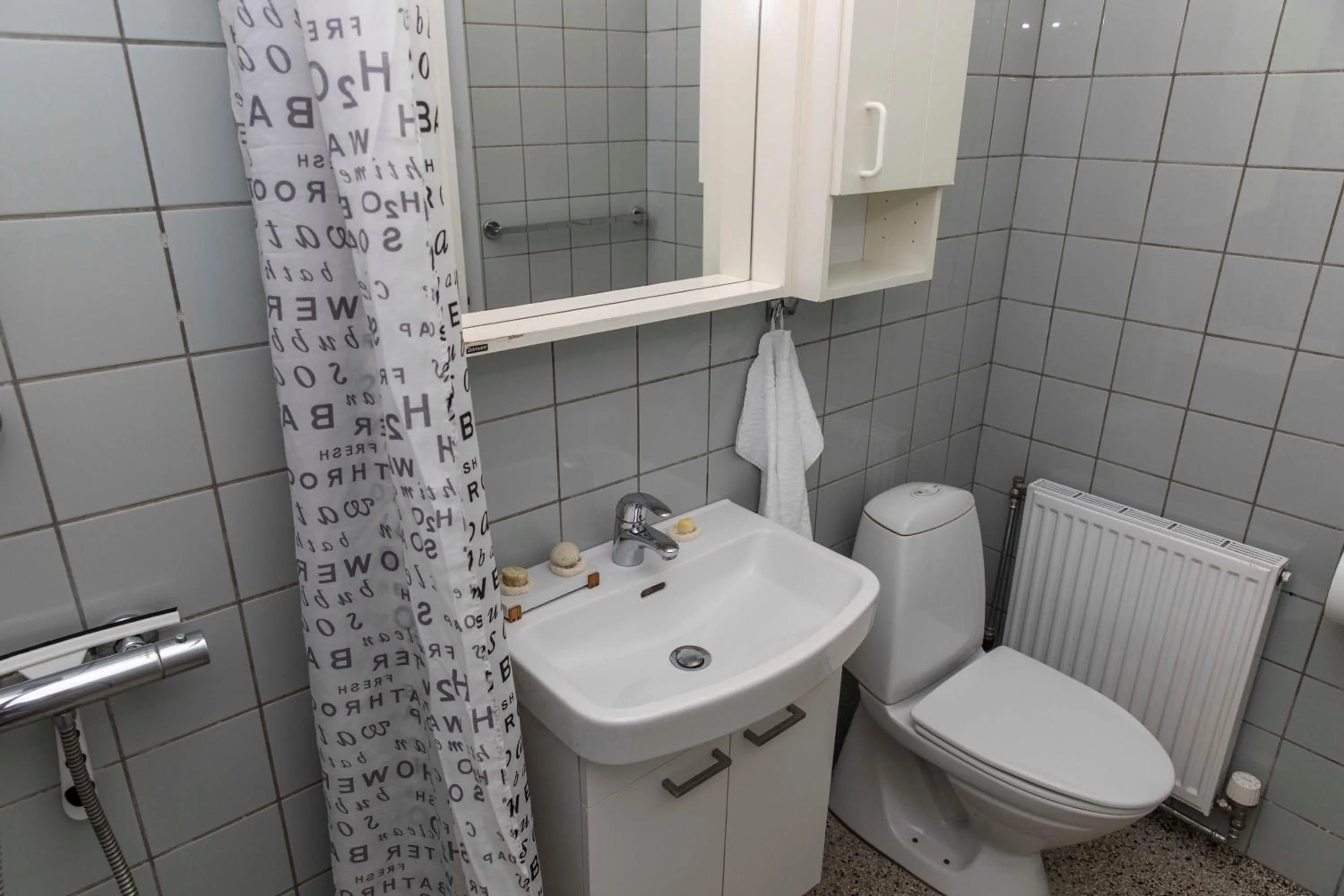 Shower in Hotel Toppen af Ebeltoft