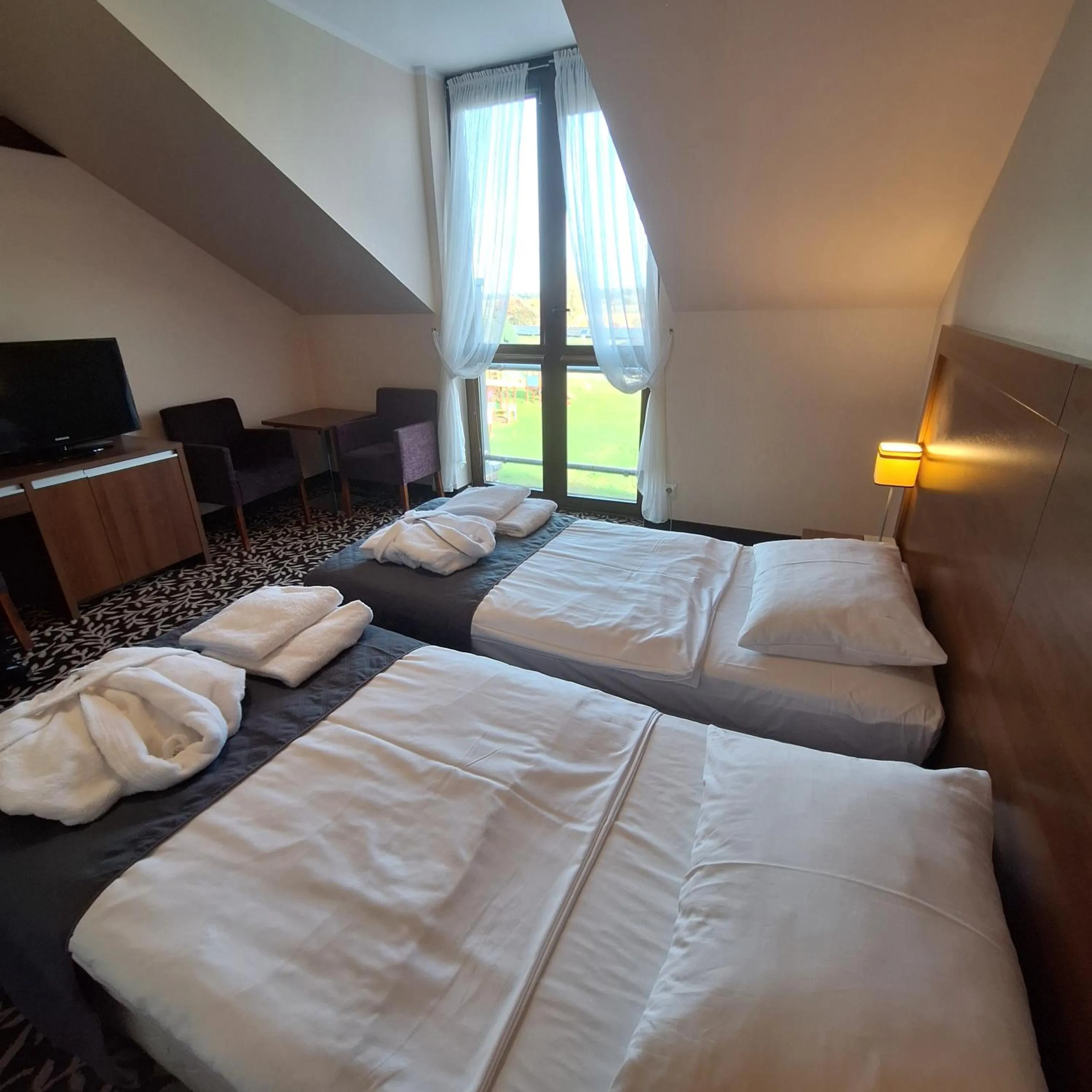 Bed in Hotel i Aquapark Olender