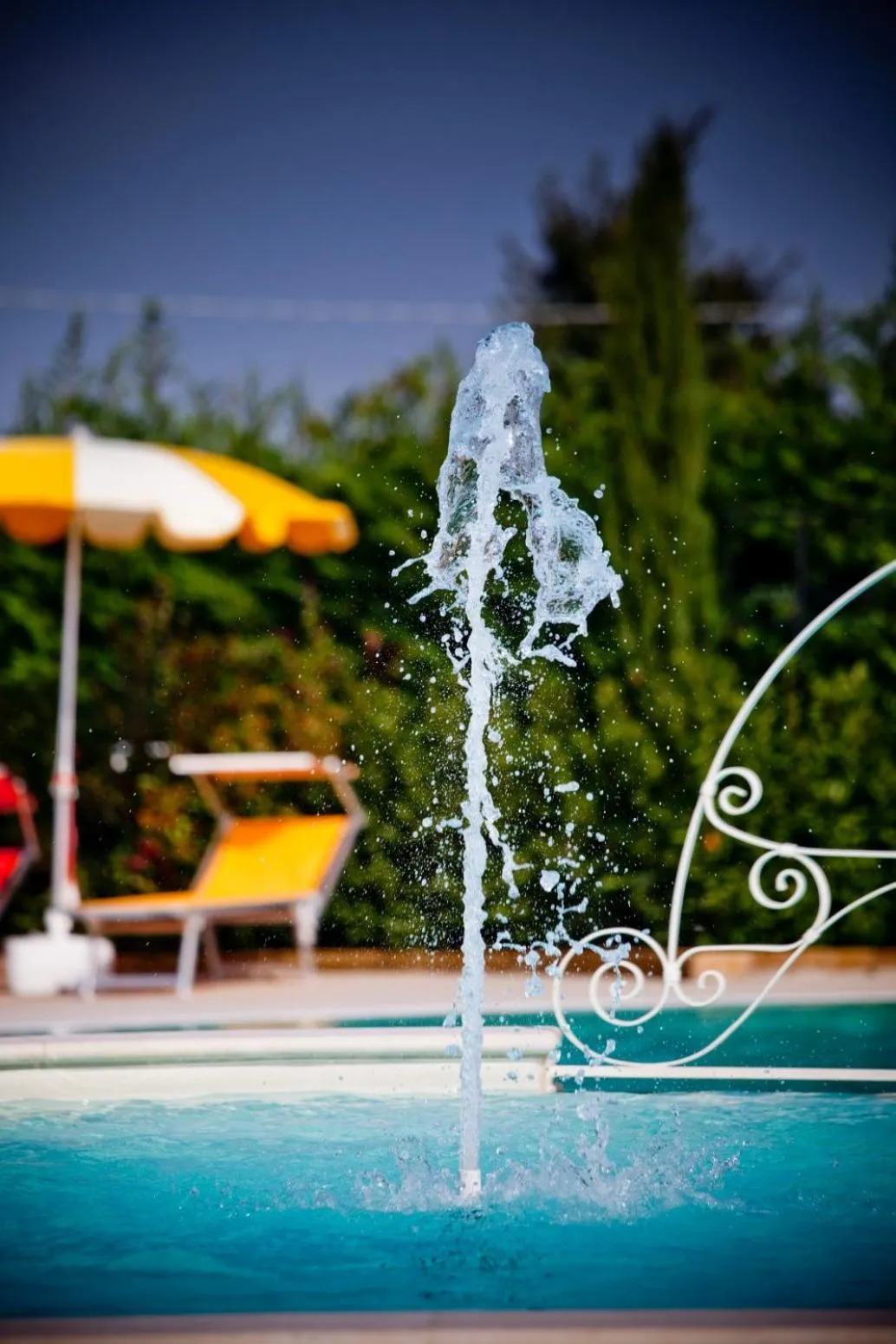 Pool view in Valle del Metauro Country House
