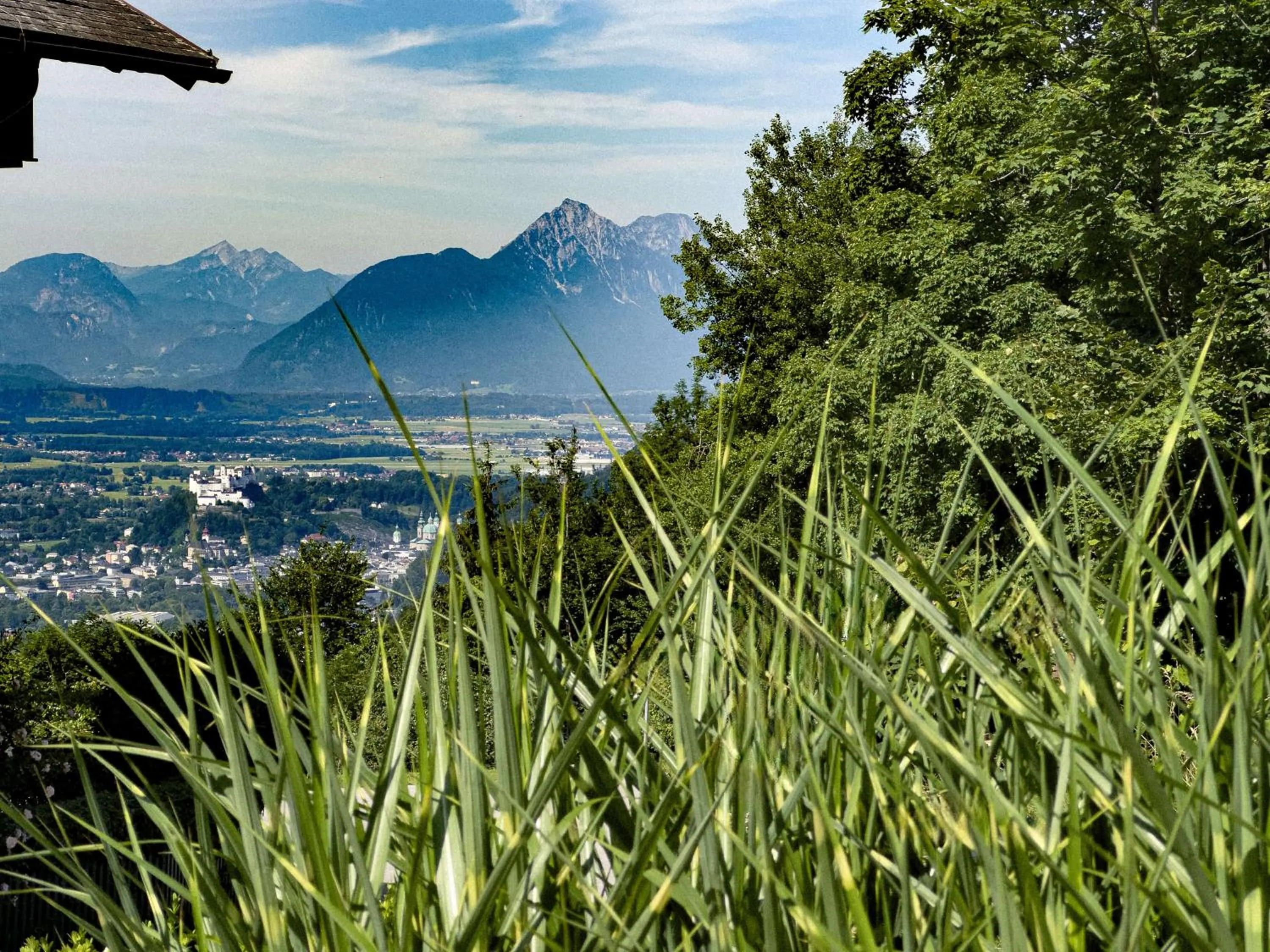View (from property/room) in Romantik Hotel Die Gersberg Alm mit Panoramablick auf Salzburg