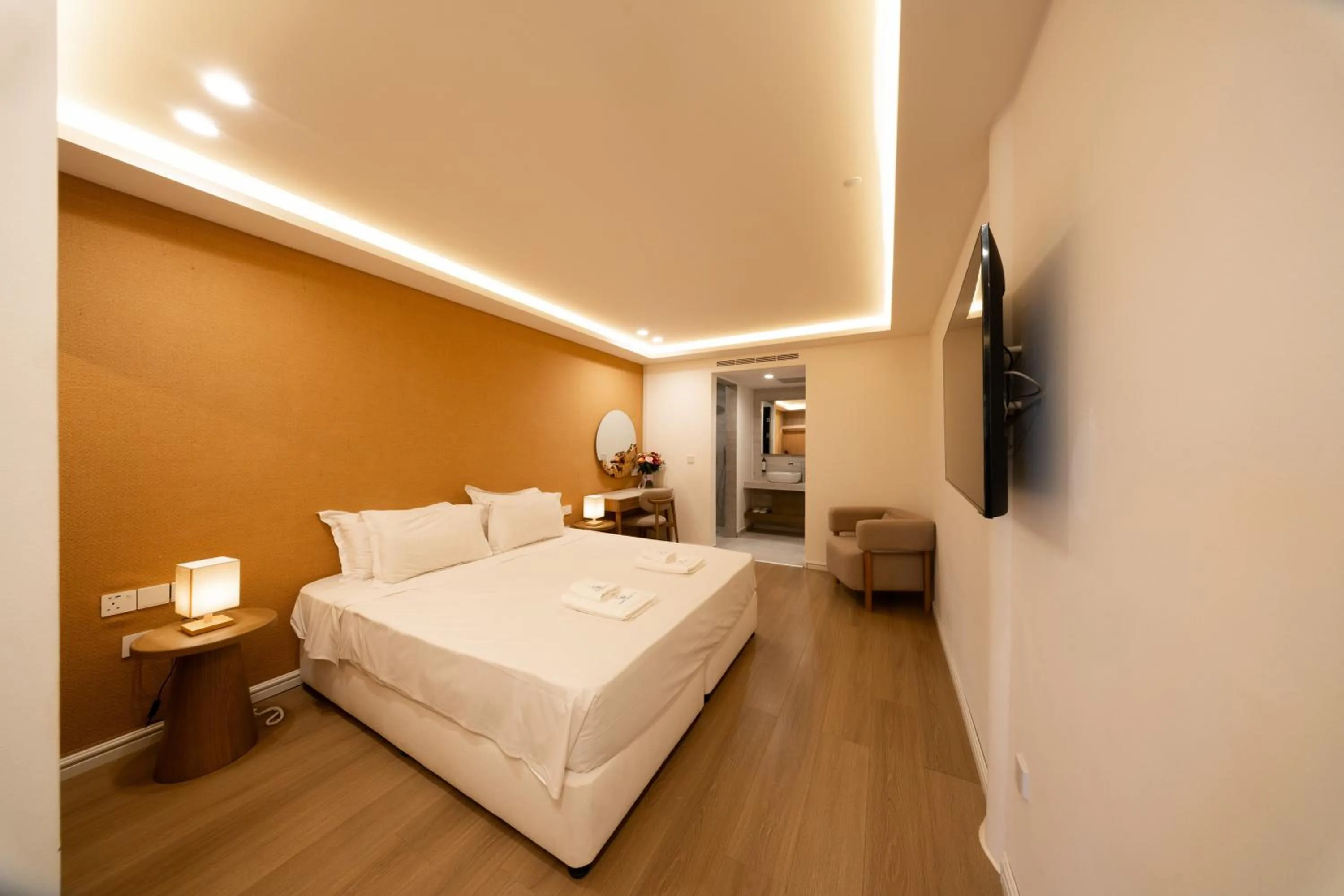 Bedroom, Bed in Blue Harbour Boutique