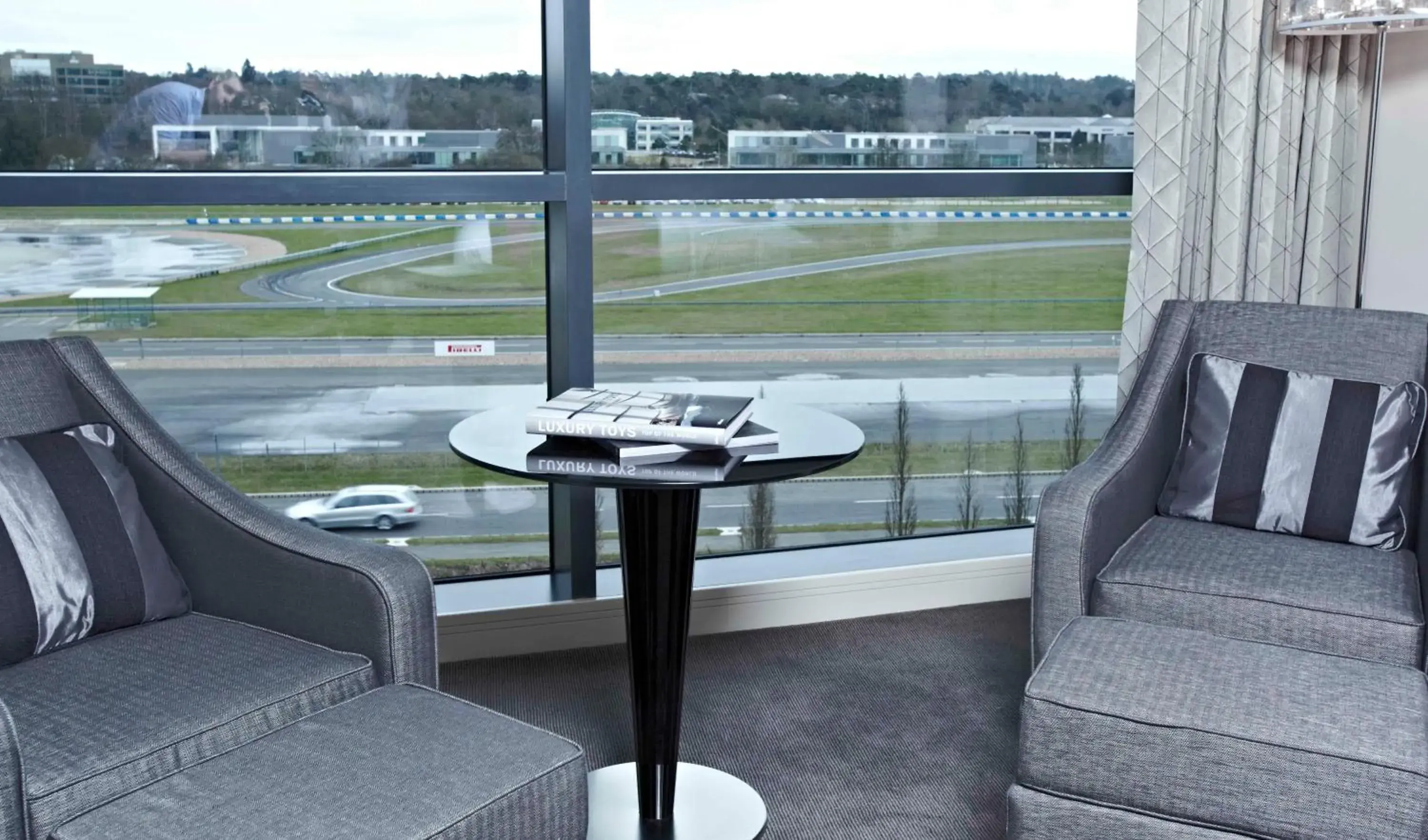 Track Facing Deluxe Bedroom in Brooklands Hotel & Spa Track Facing Deluxe Bedroom in Brooklands Hotel & Spa