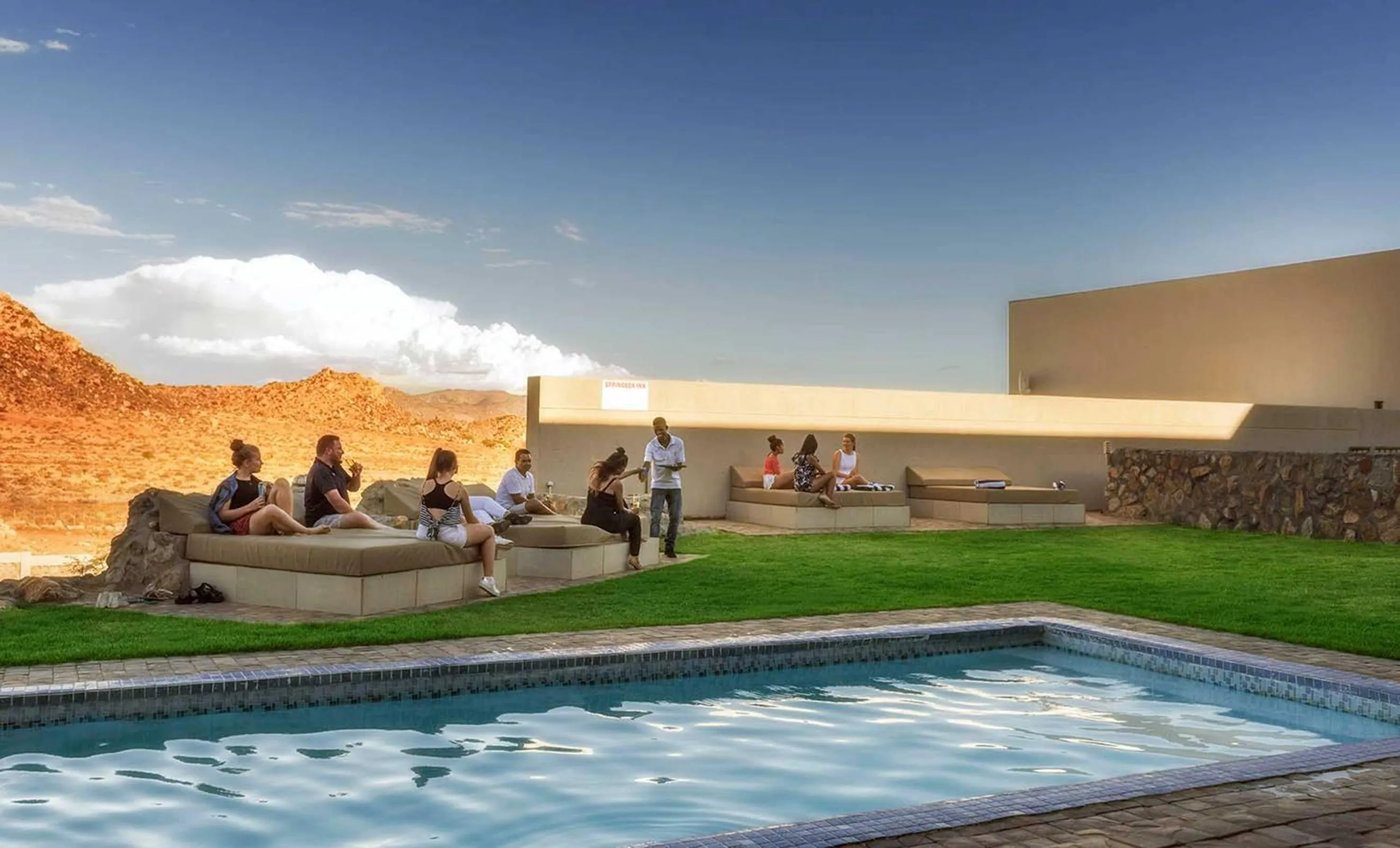 Patio in Springbok Inn