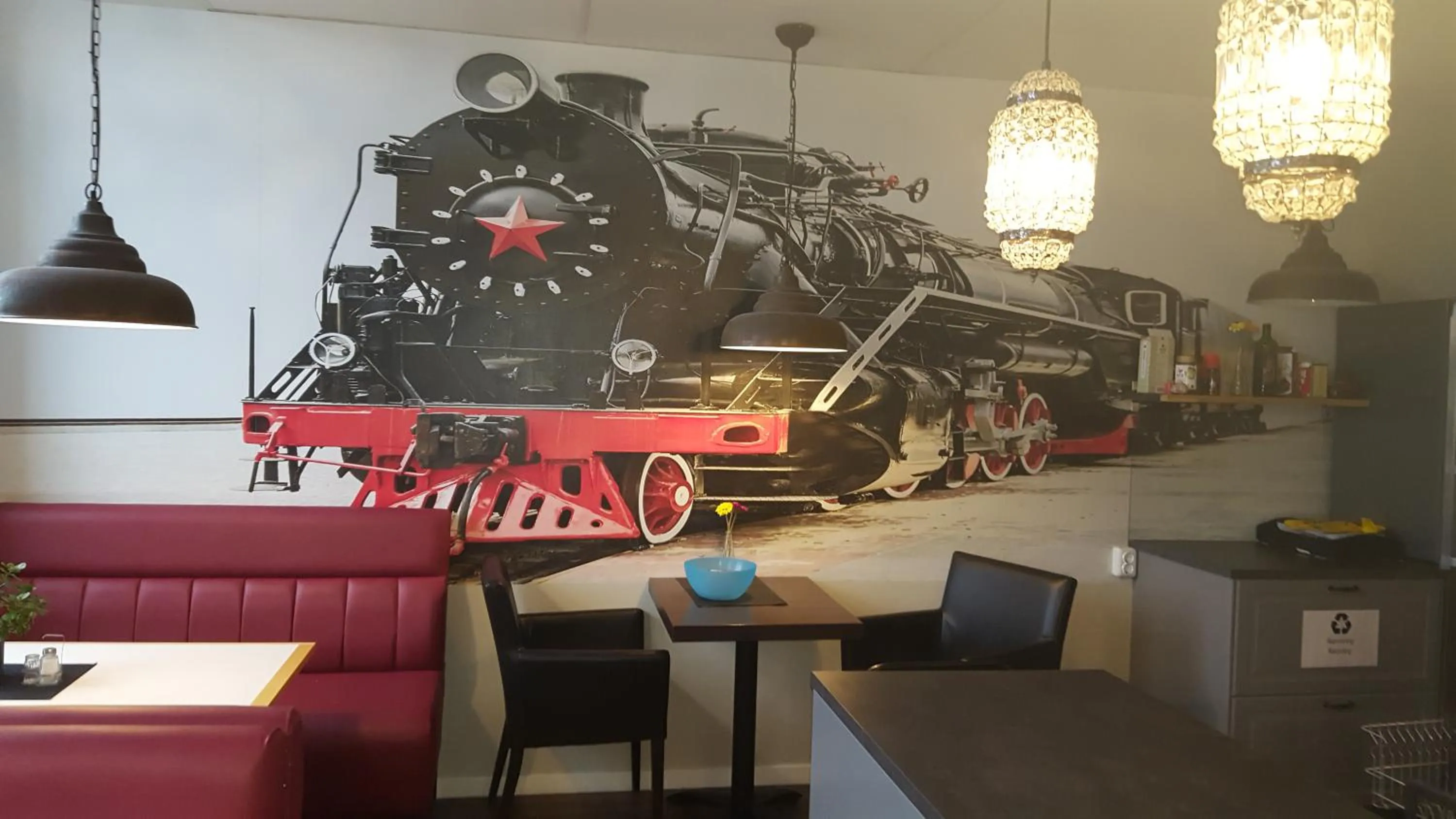 Kitchen or kitchenette in Centralstationens Vandrarhem