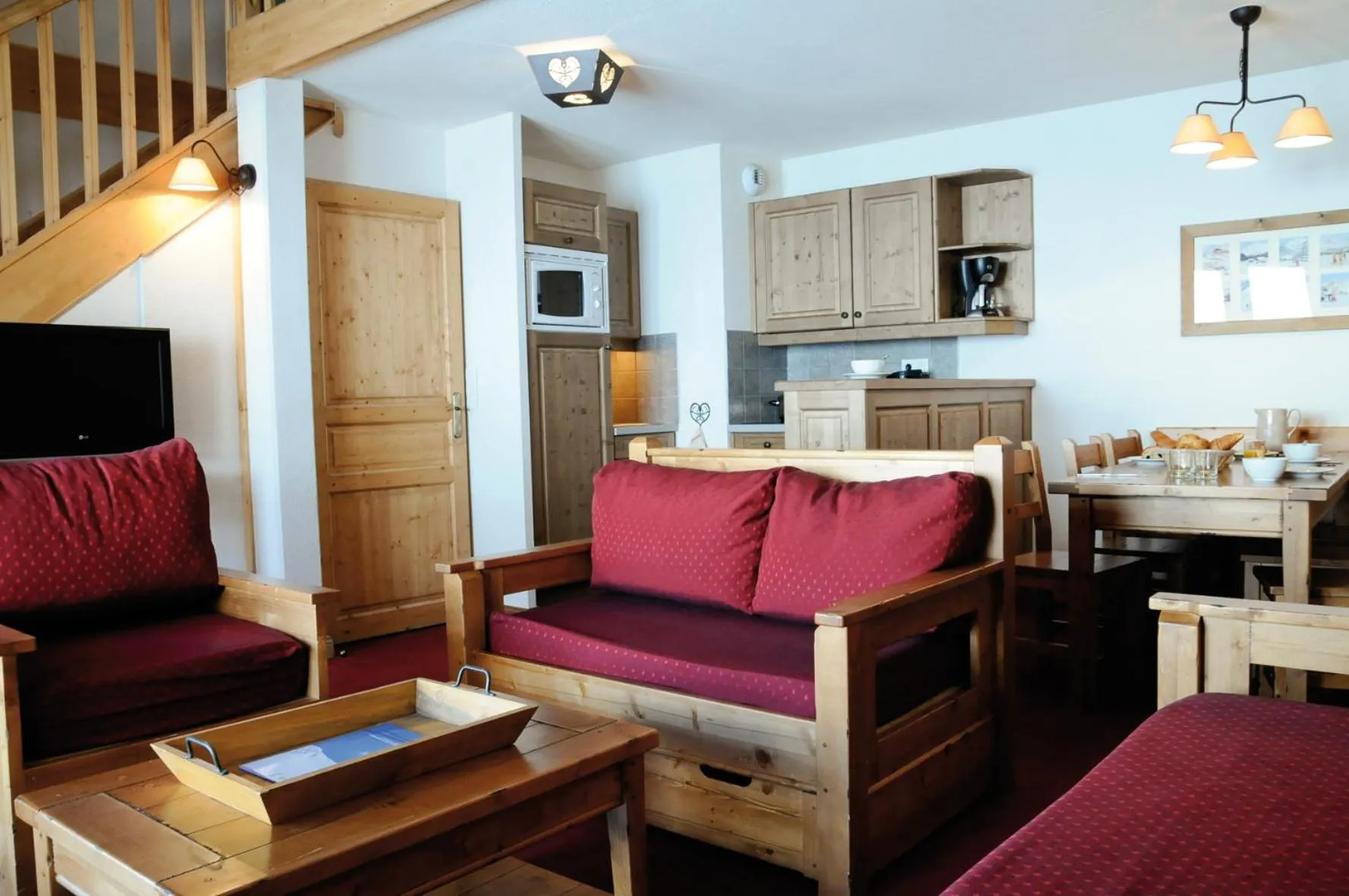 Living room in Lagrange Vacances Les Hauts de Comborcière