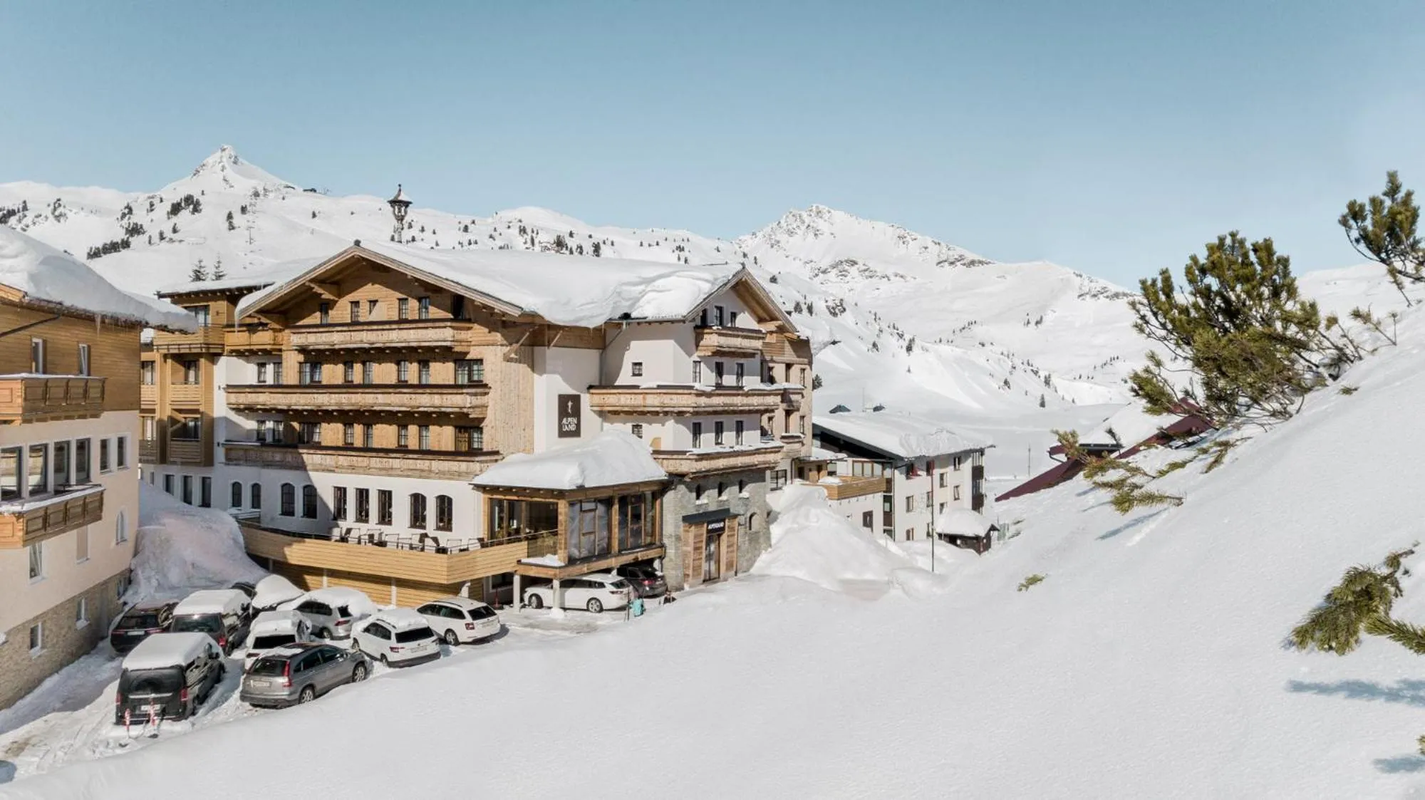 Property building in Hotel Alpenland