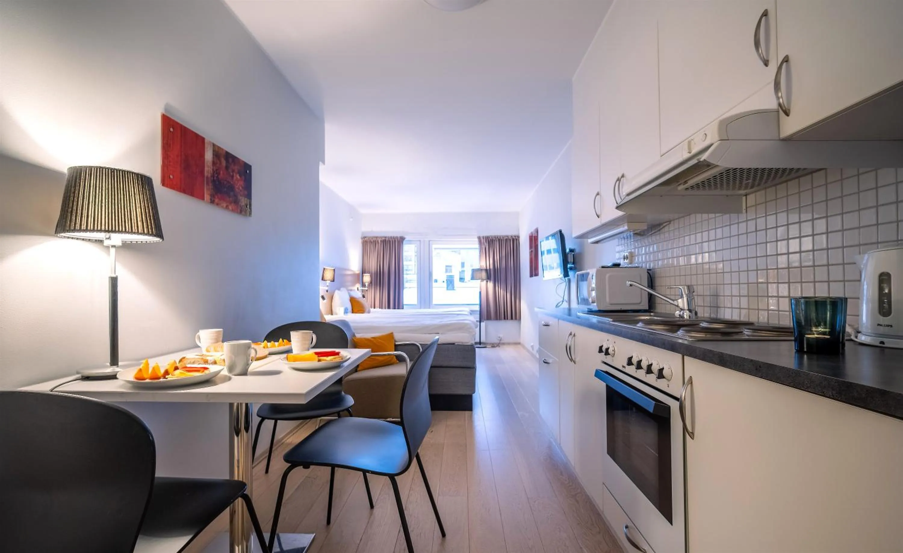 Kitchen or kitchenette in Enter City Hotel