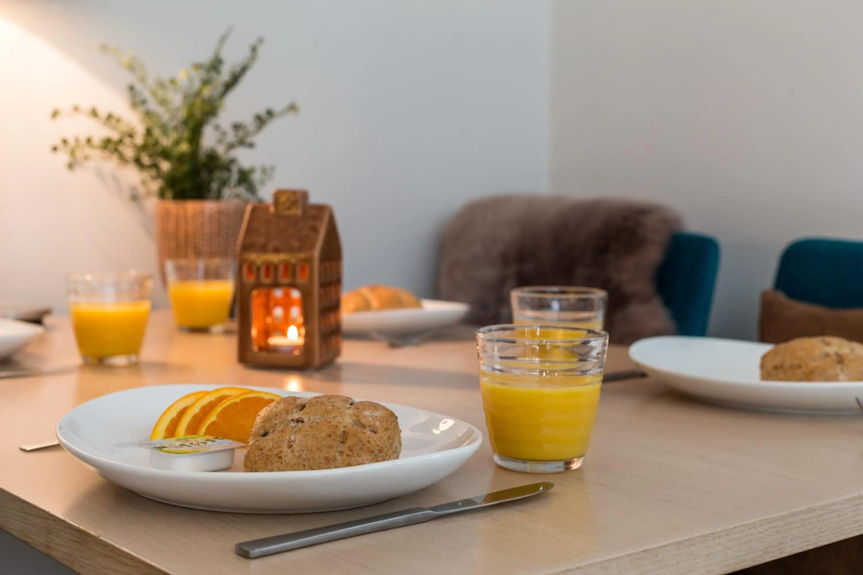 Food close-up in Enter City Hotel