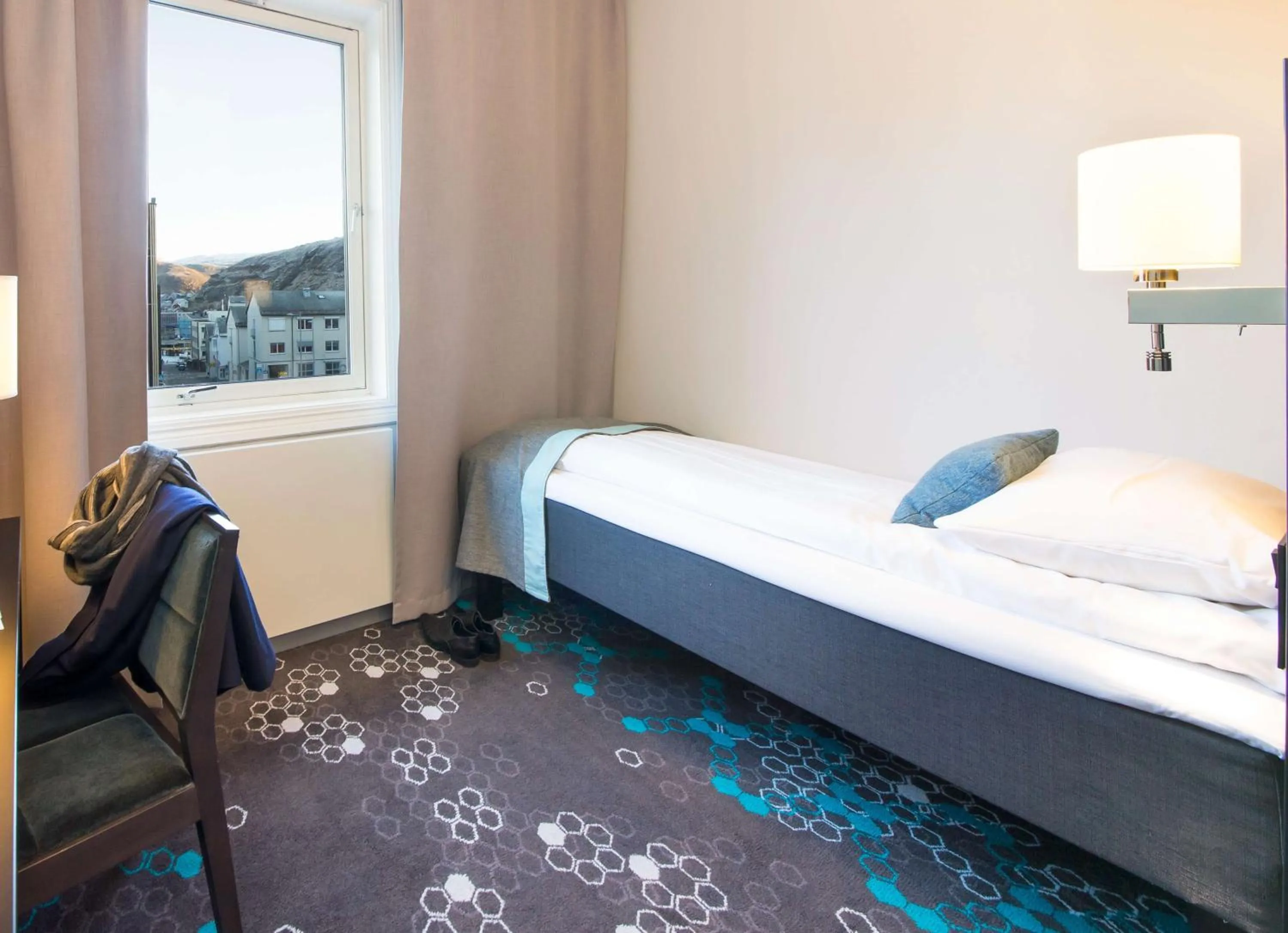 Bedroom, Bed in Scandic Hammerfest