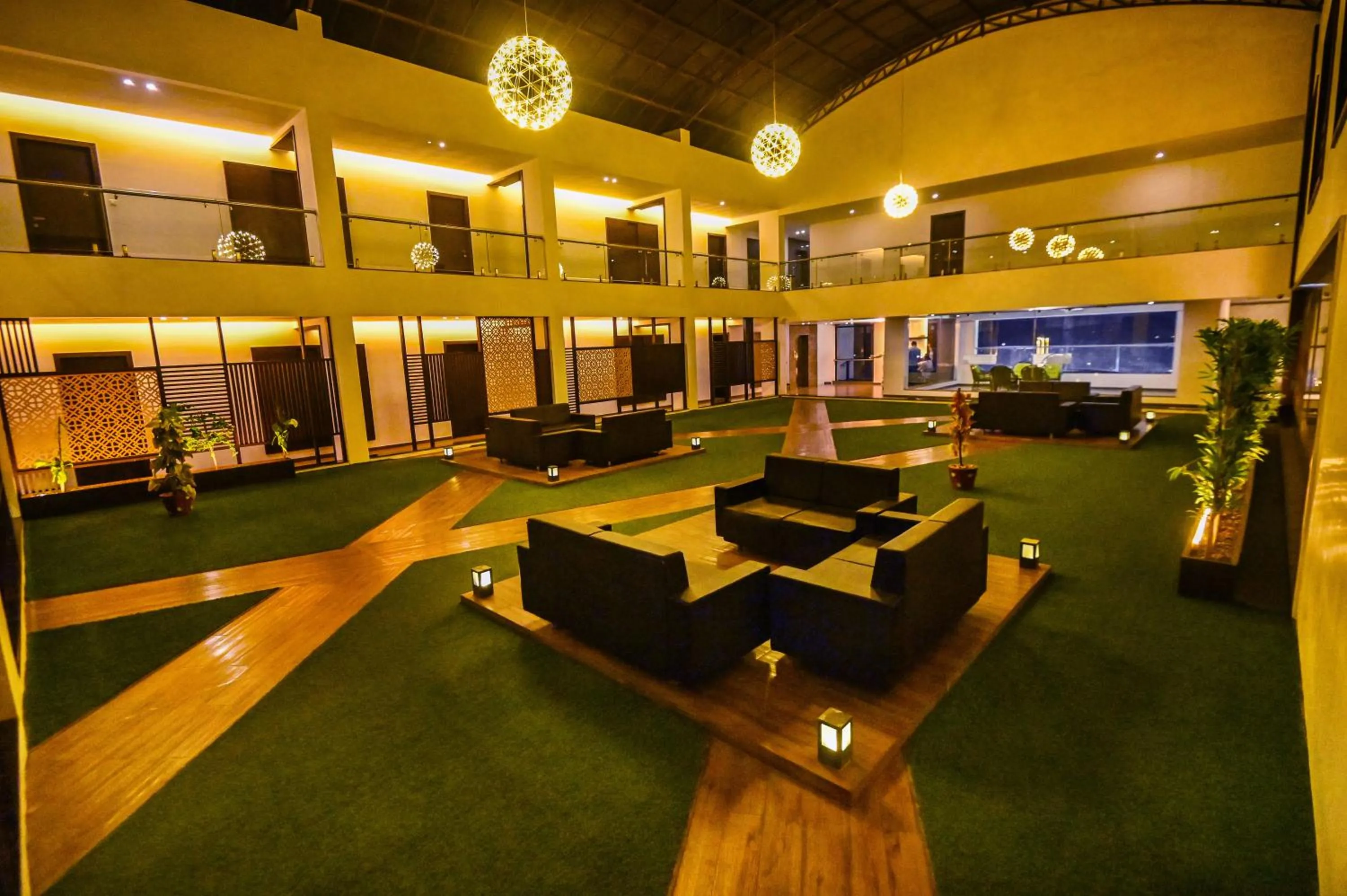 Garden view in The Divine Resort Somnath