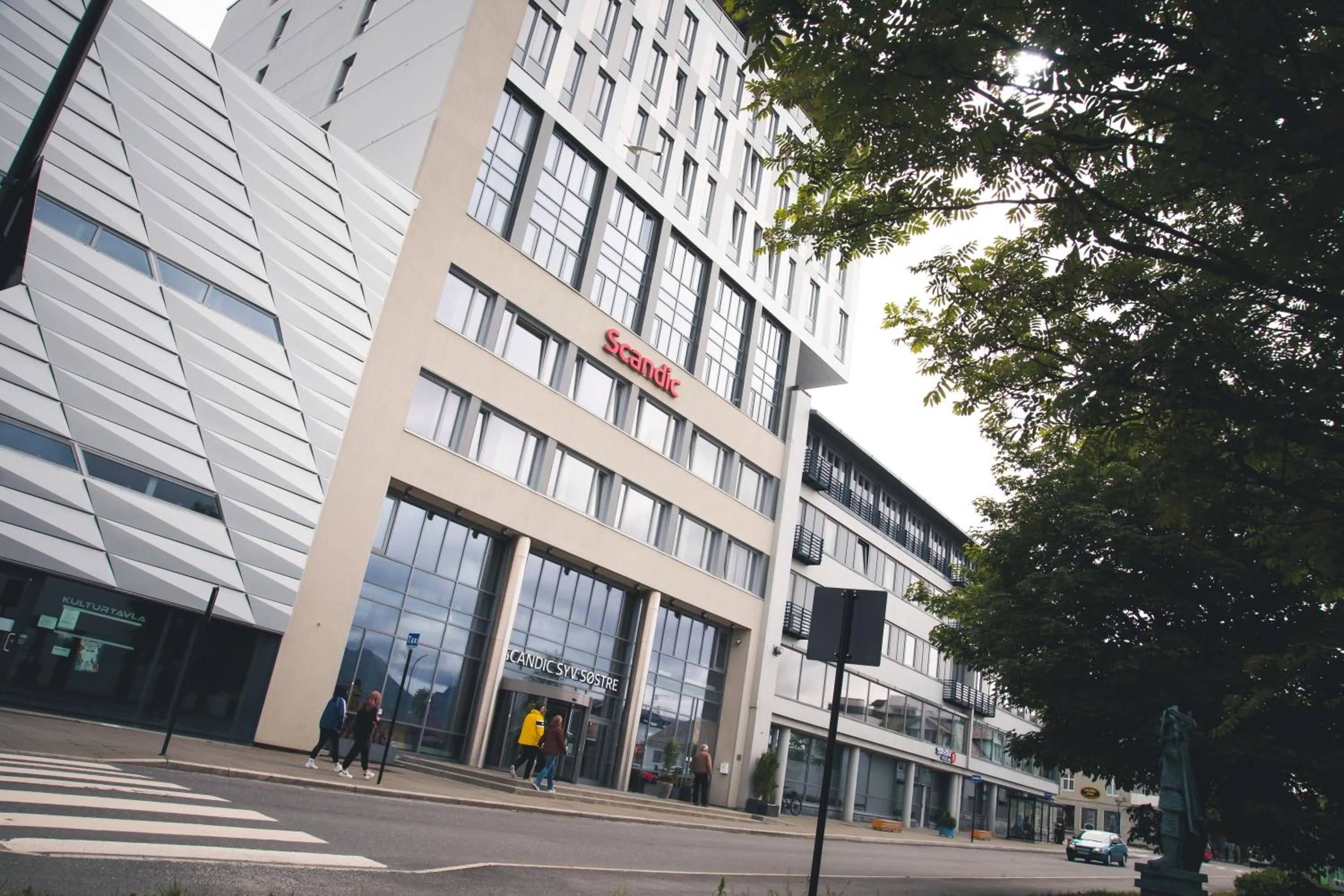 Facade/entrance in Scandic Syv Søstre