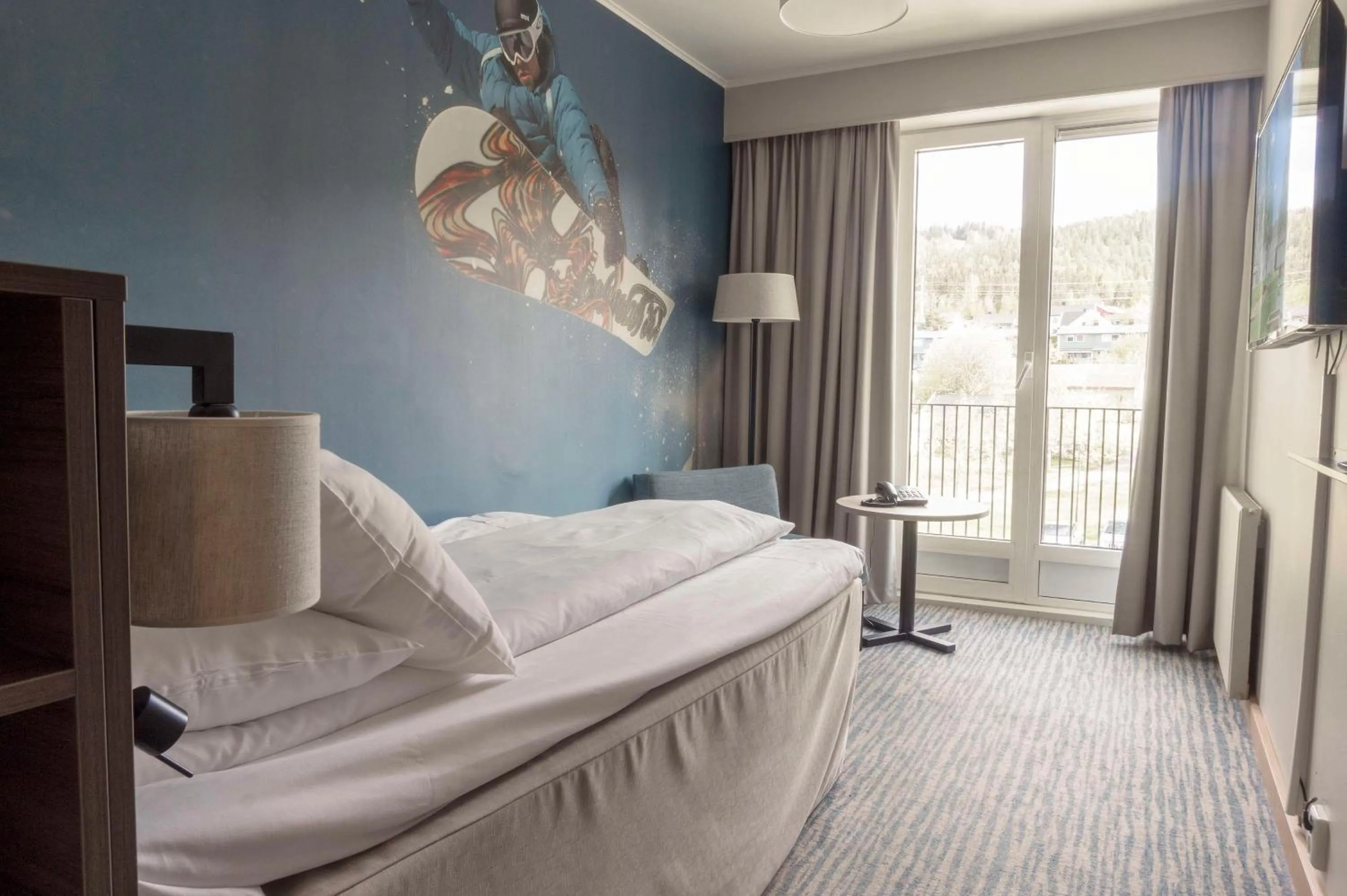 Bedroom, Bed in Scandic Lillehammer Hotel