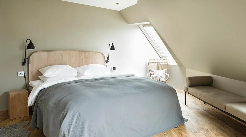 Bed in Hotel Brosundet