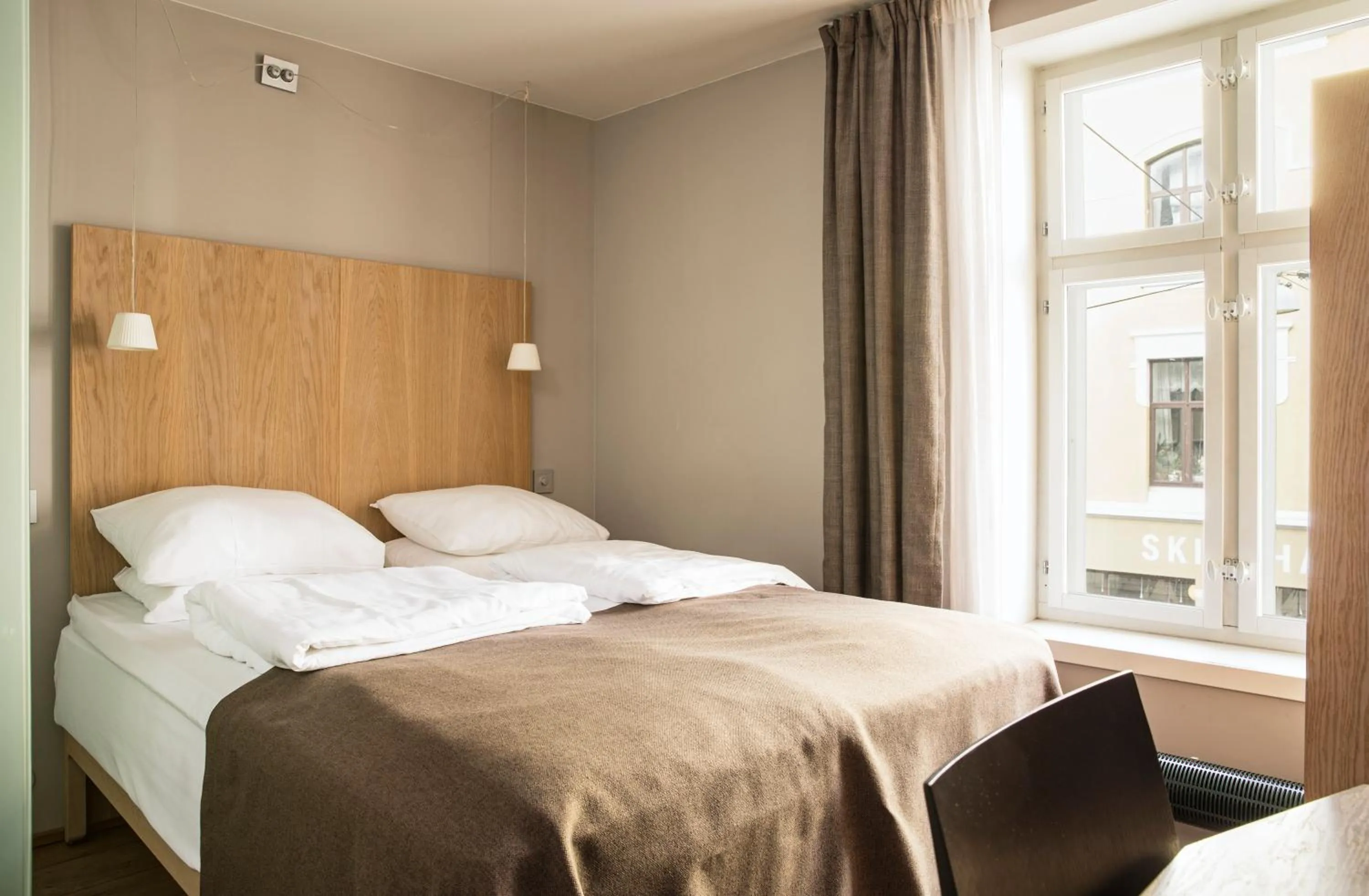 Bed in Hotel Brosundet