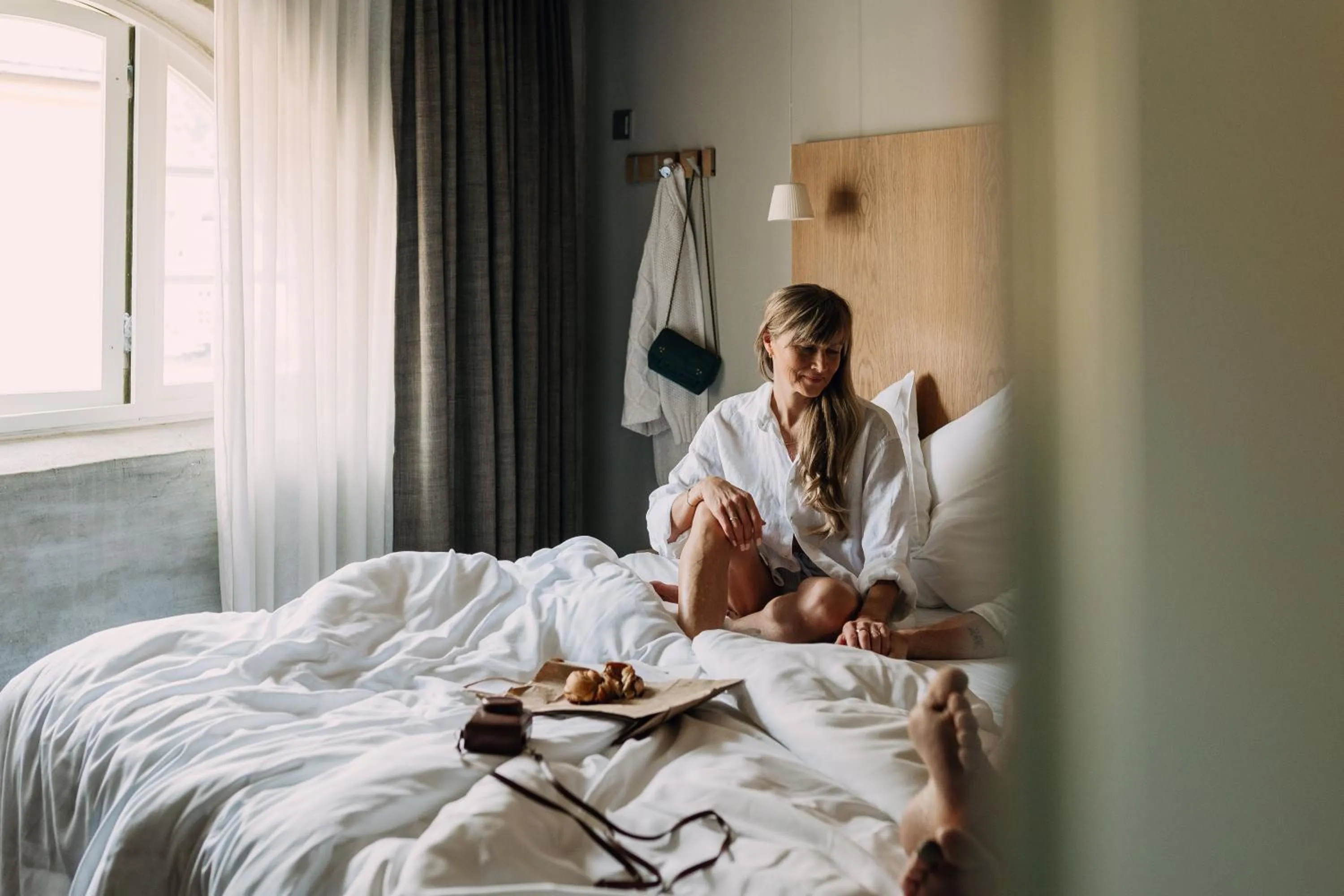 Bed in Hotel Brosundet