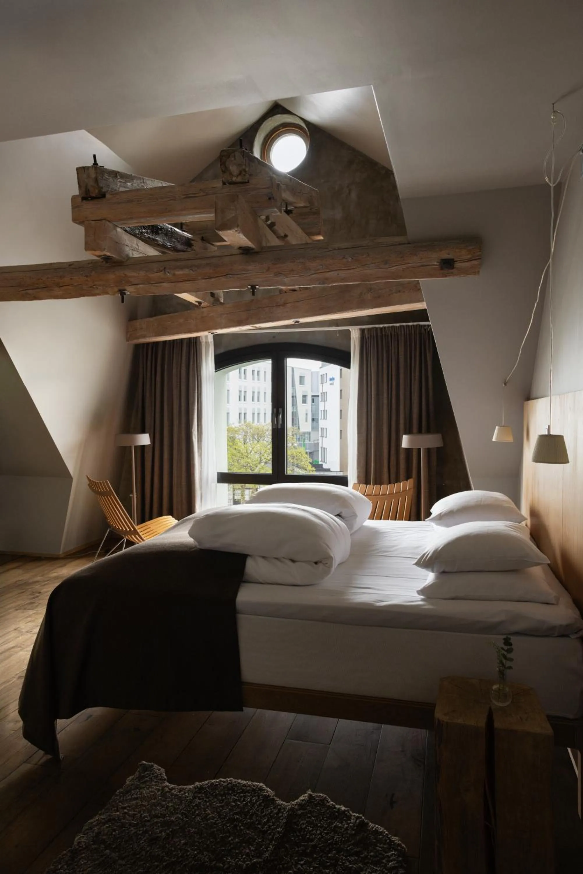 Bed in Hotel Brosundet