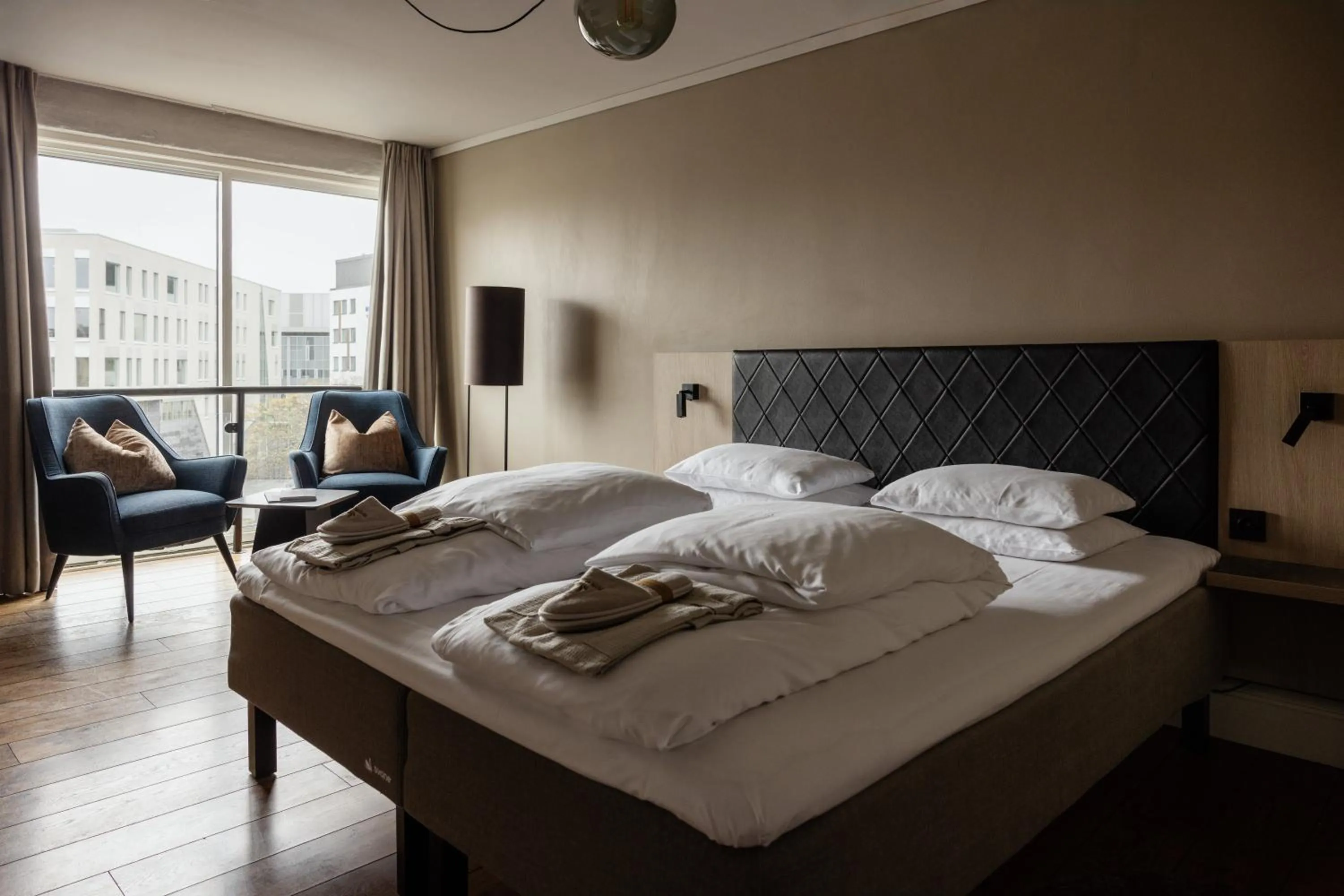 Bed in Hotel Brosundet