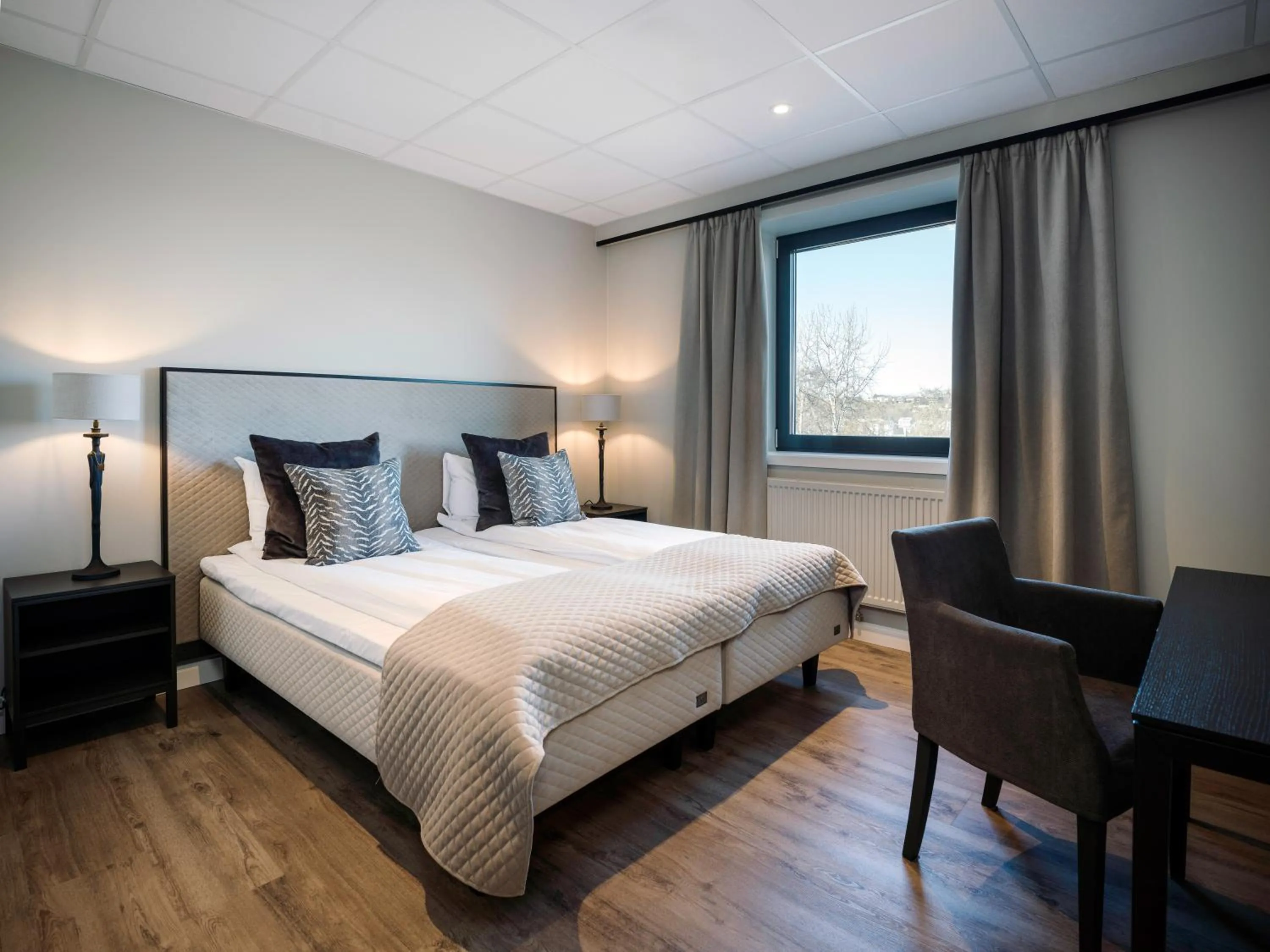 Bed in Quality Hotel Grand Royal