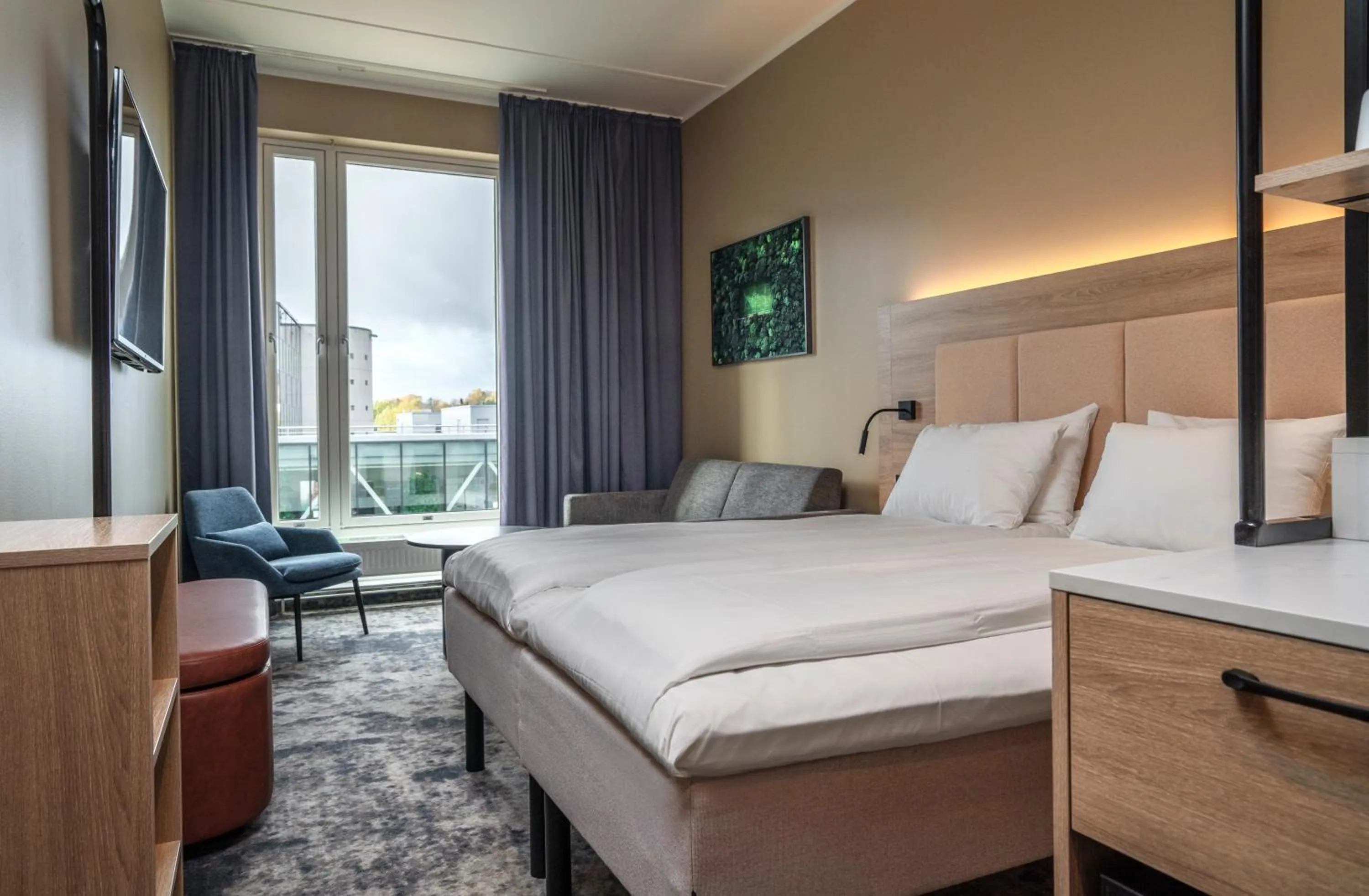 Bed in Thon Partner Hotel Ullevaal Stadion