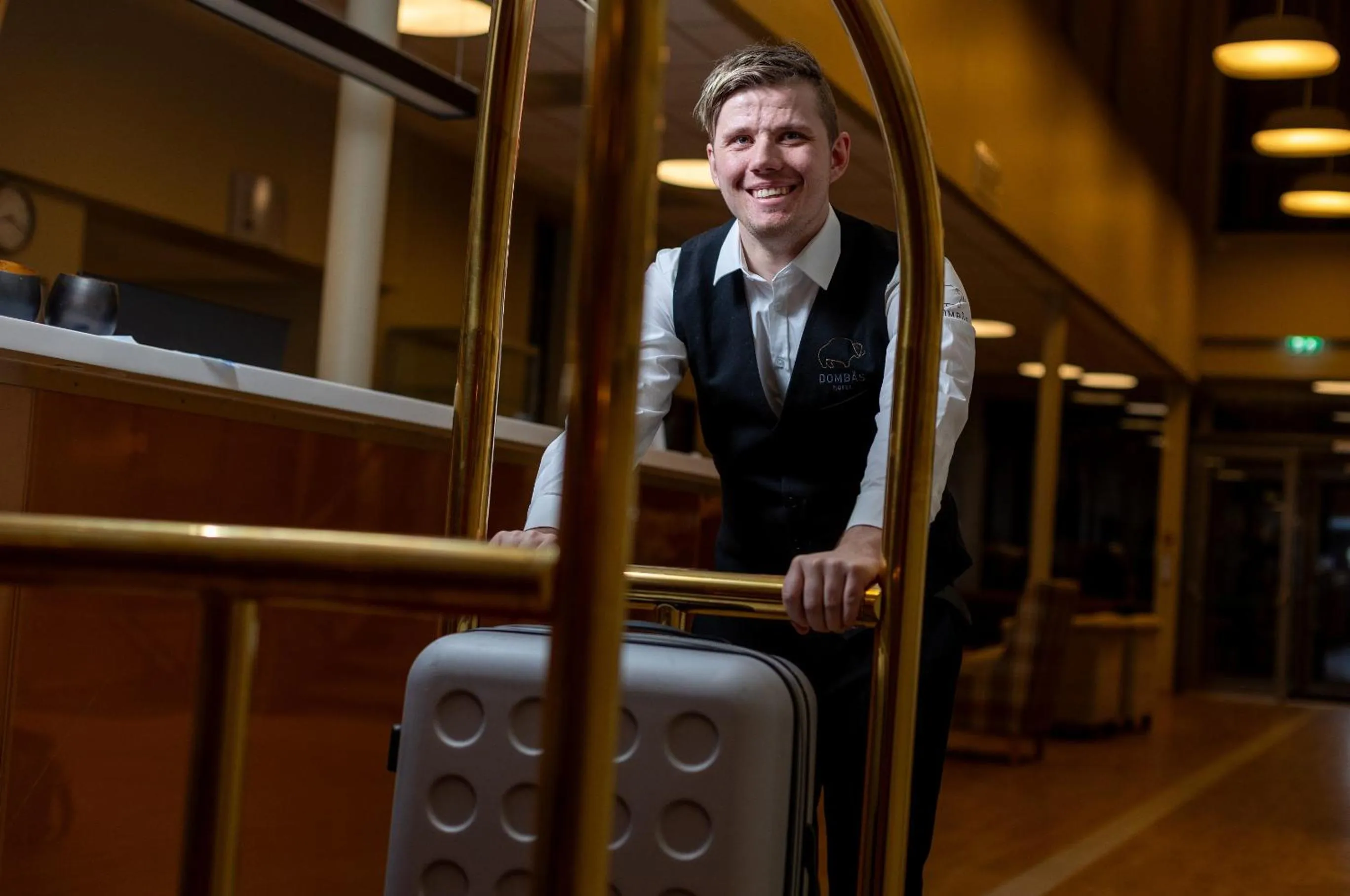 Lobby or reception in Dombås Hotel