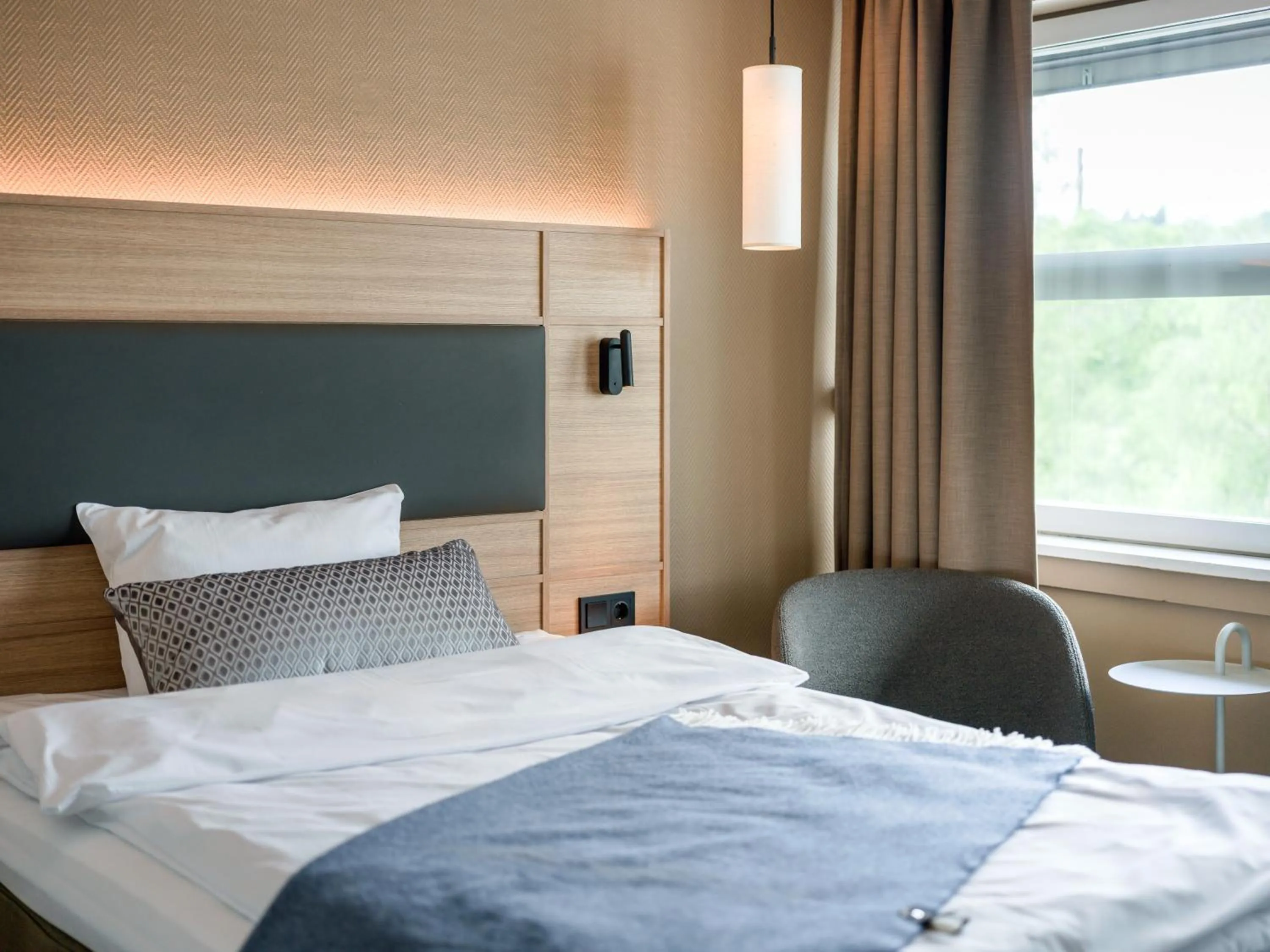 Bed in Quality Hotel Strand Gjøvik