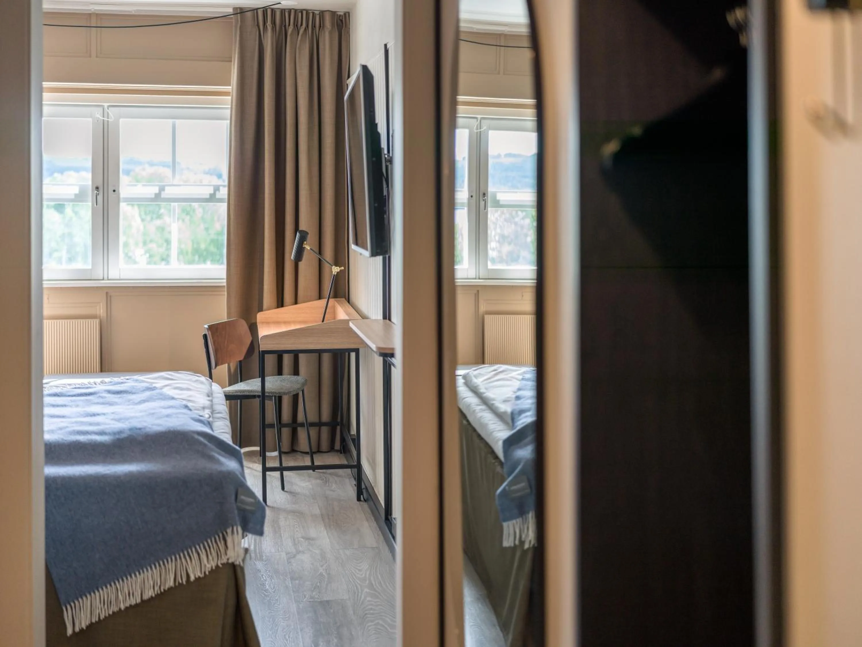 Bed in Quality Hotel Strand Gjøvik