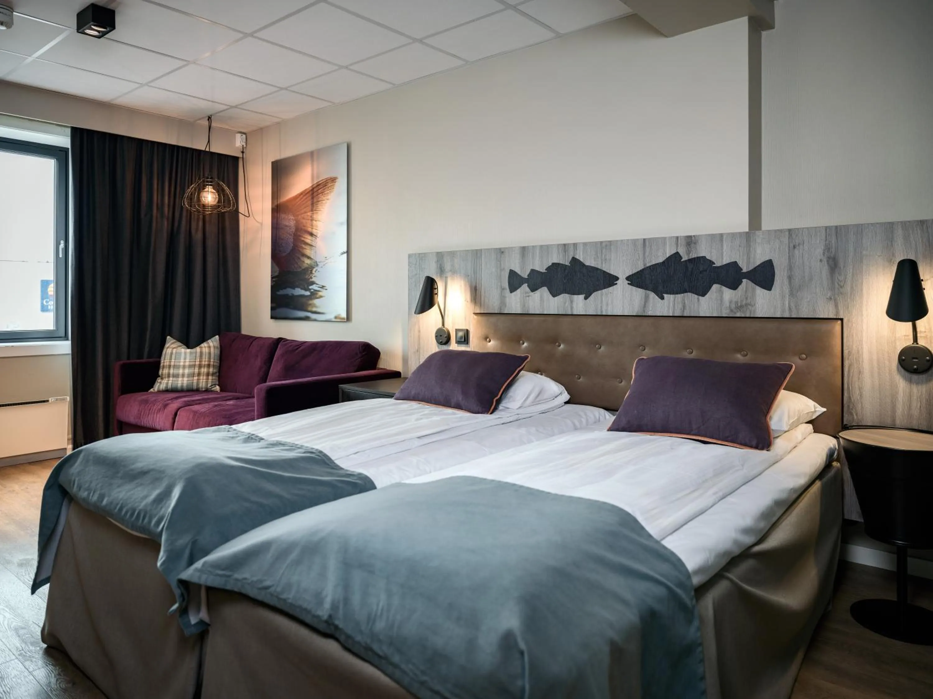 Photo of the whole room, Bed in Quality Hotel Grand Tromsø