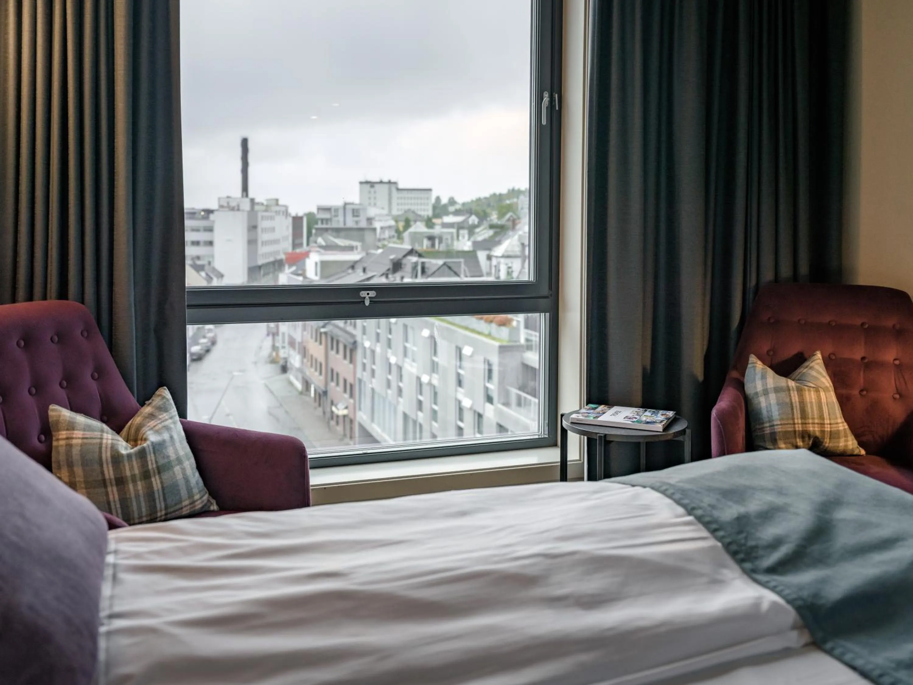 View (from property/room), Bed in Quality Hotel Grand Tromsø