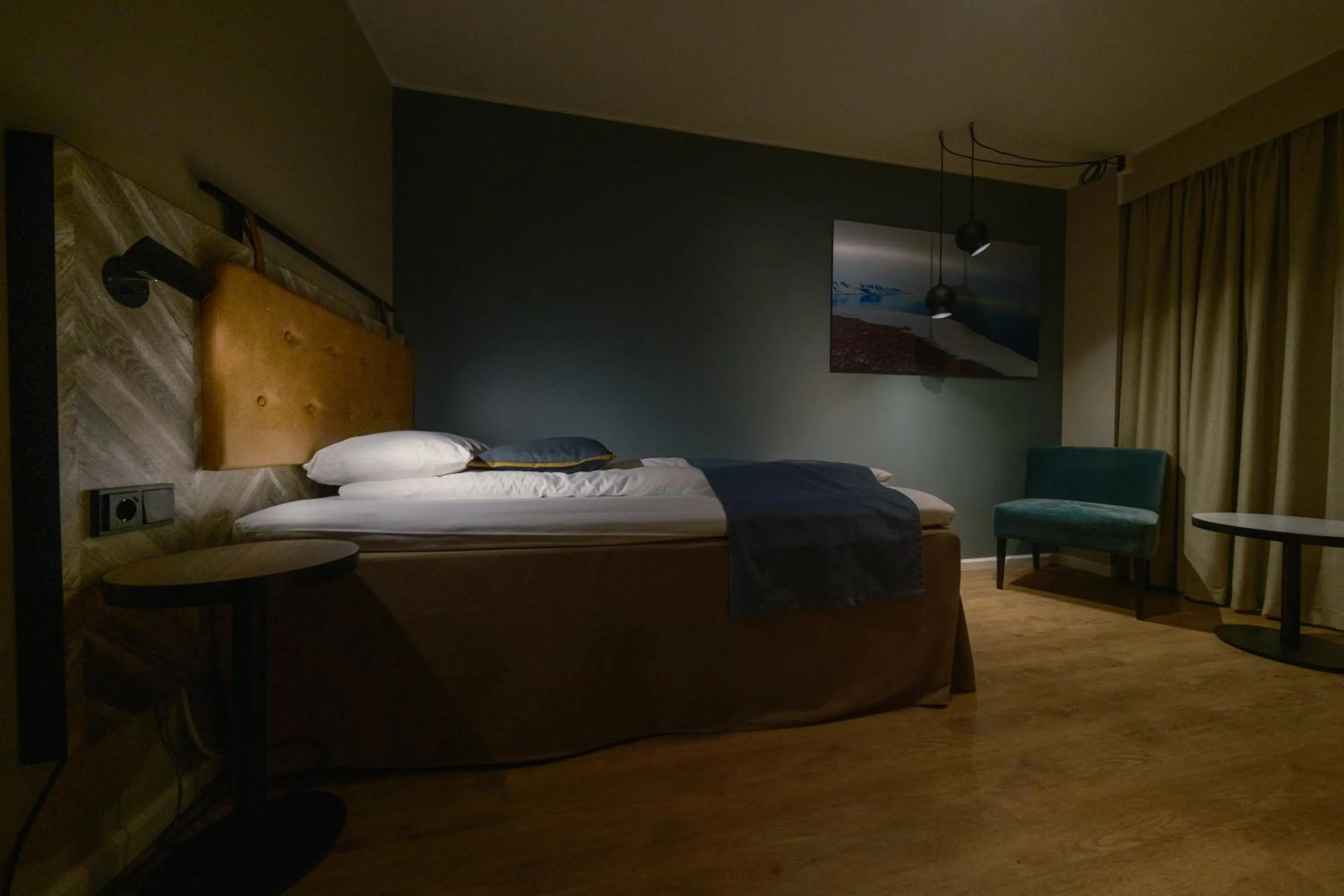 Bedroom, Bed in Scandic Harstad