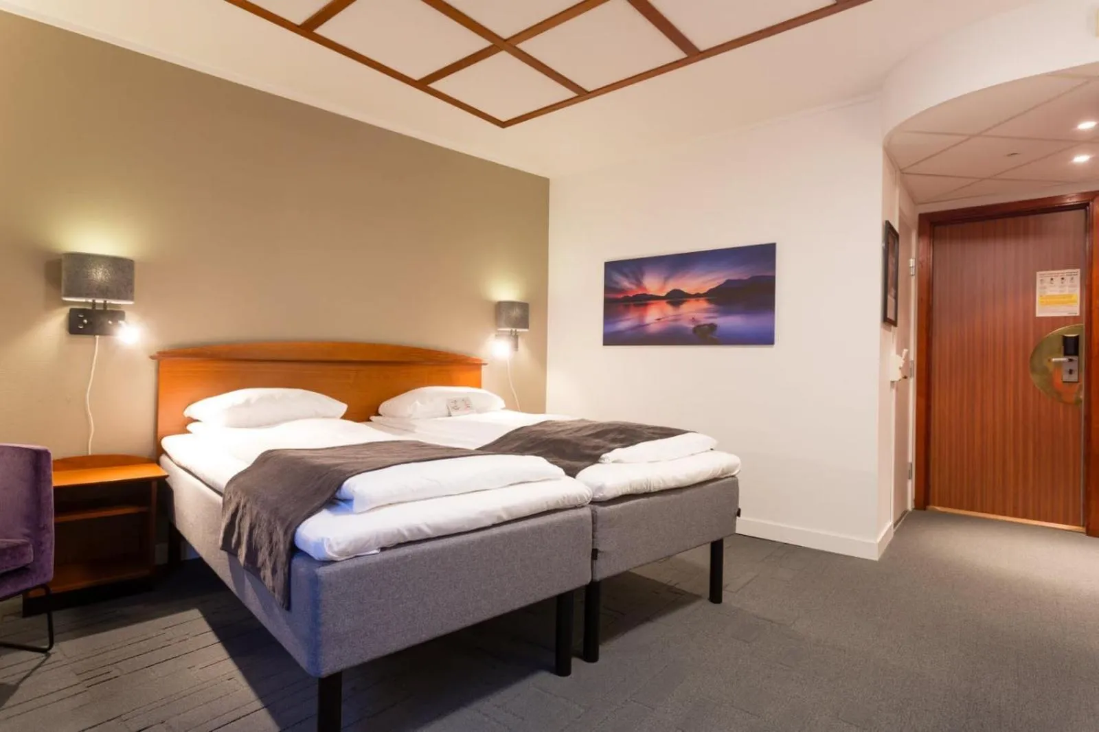 View (from property/room), Bed in Scandic Harstad