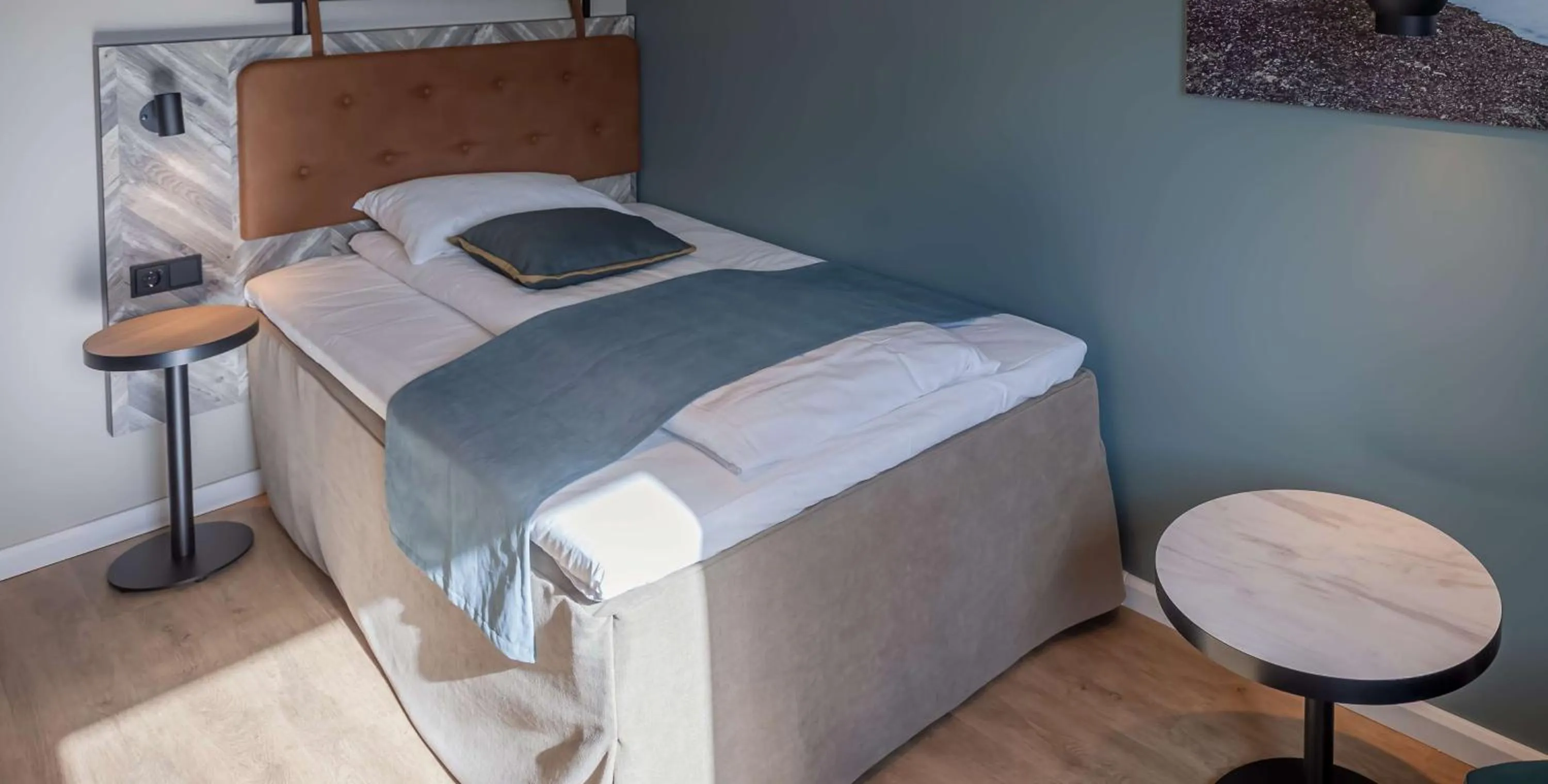 Bedroom, Bed in Scandic Harstad