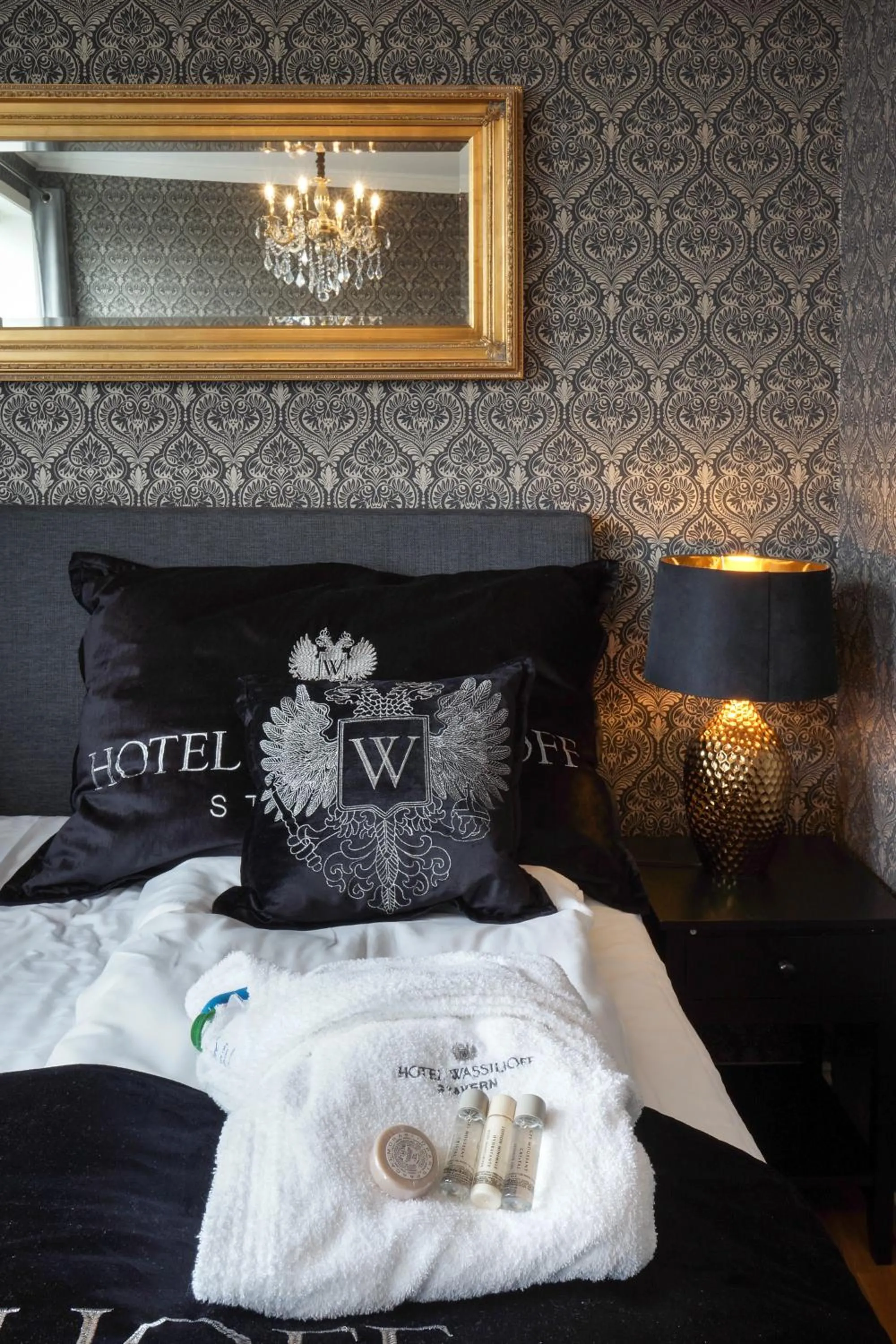 Bed in Hotel Wassilioff - Unike Hoteller